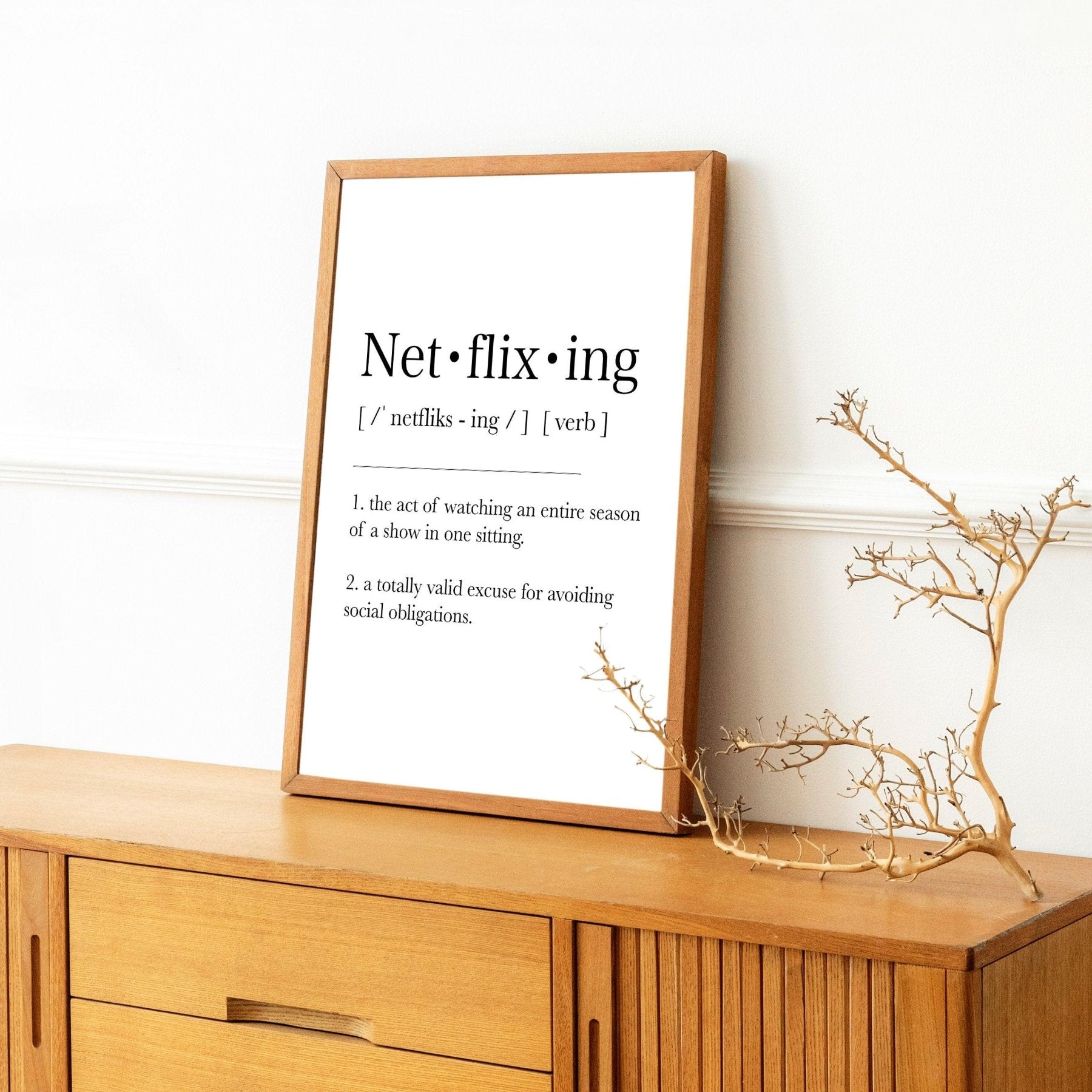 Netflix Definition Print - 98types