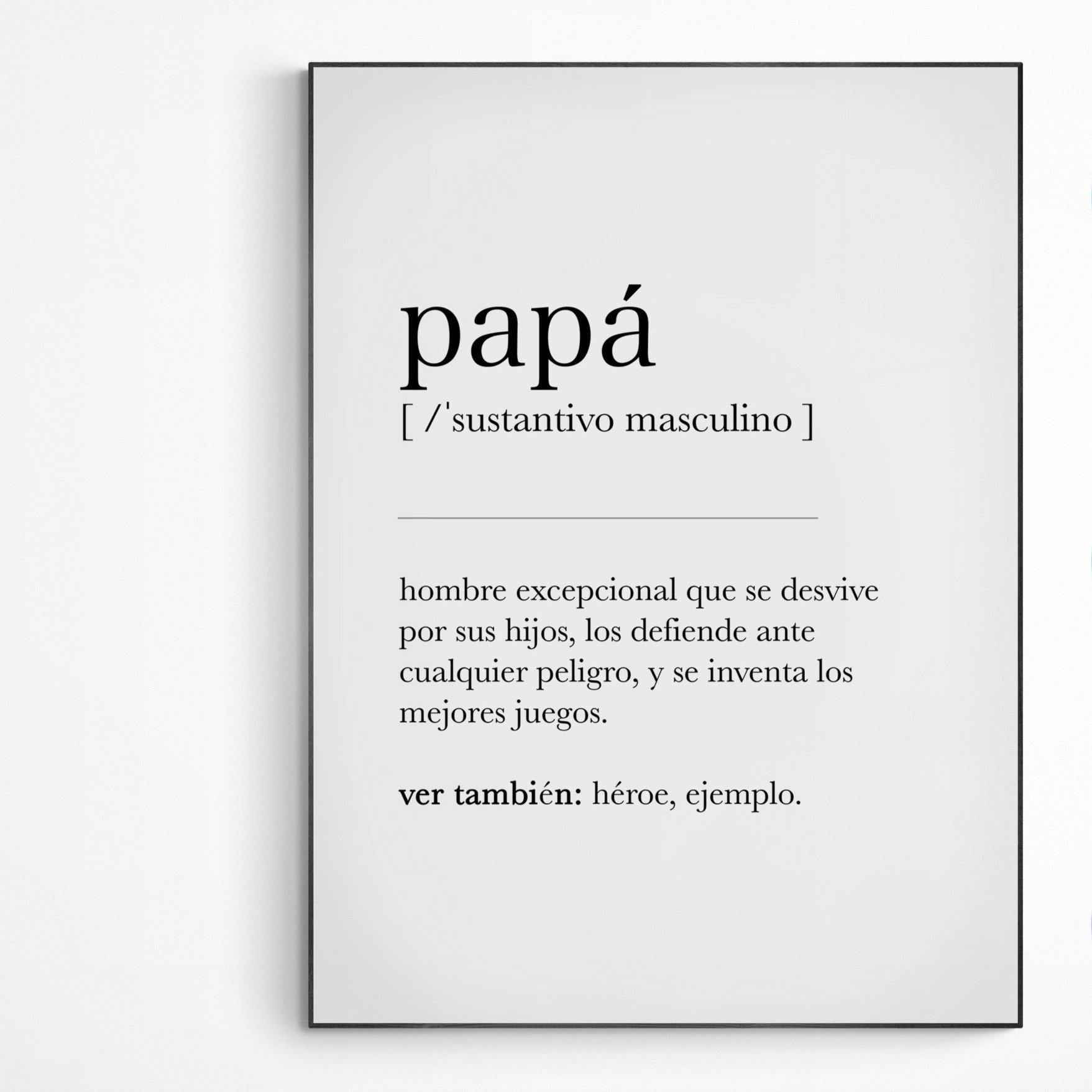Papa Definition Print - 98types