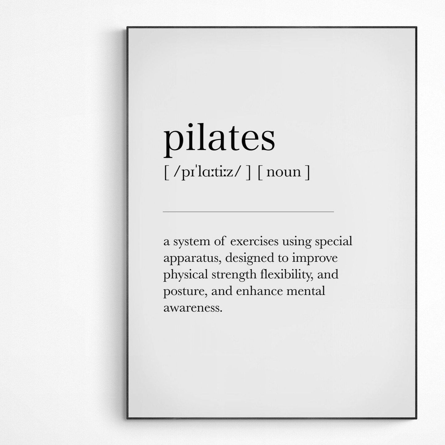Pilates Definition Print - 98types
