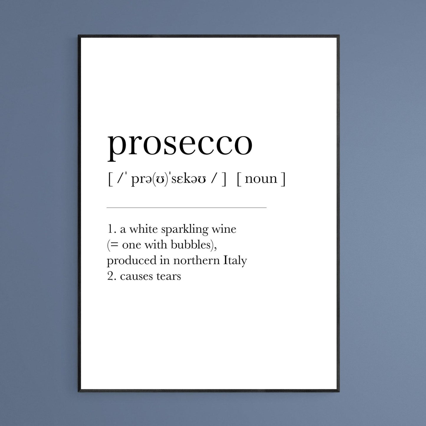 Prosecco Definition Print - 98types