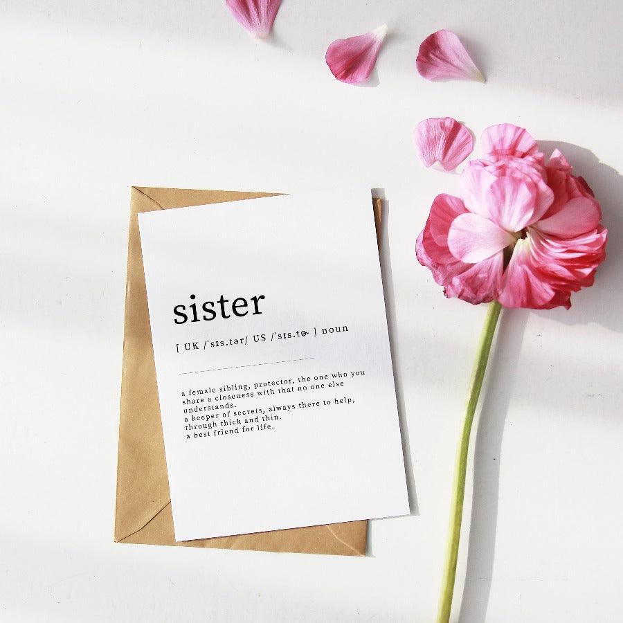 Sister Definition Print - 98types
