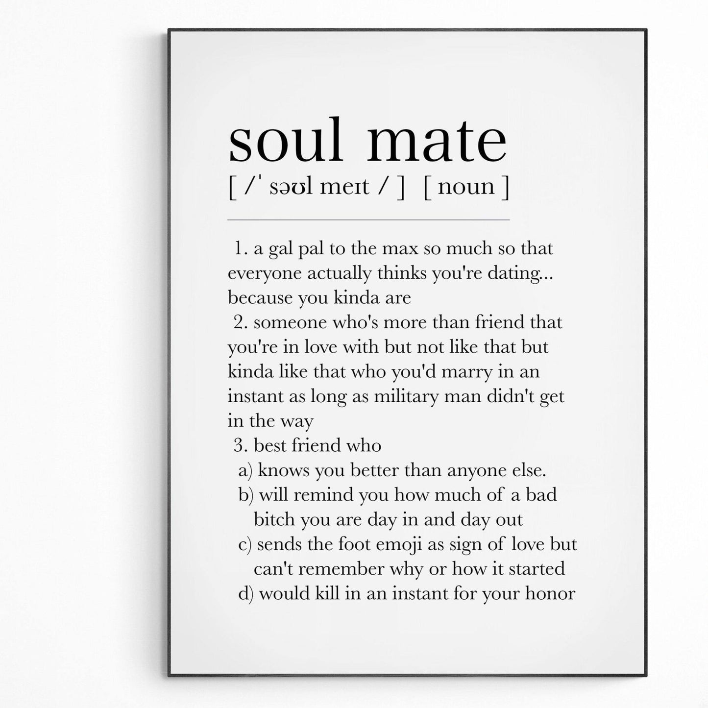 Soul mate Definition Print - 98types