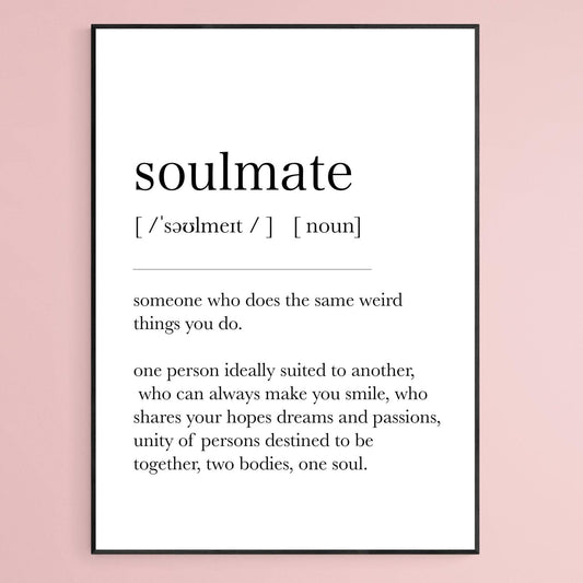 Soulmate Definition Print - 98types