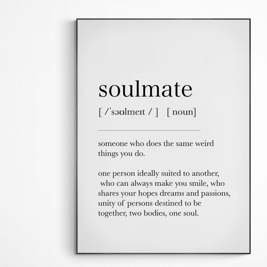 Soulmate Definition Print - 98types