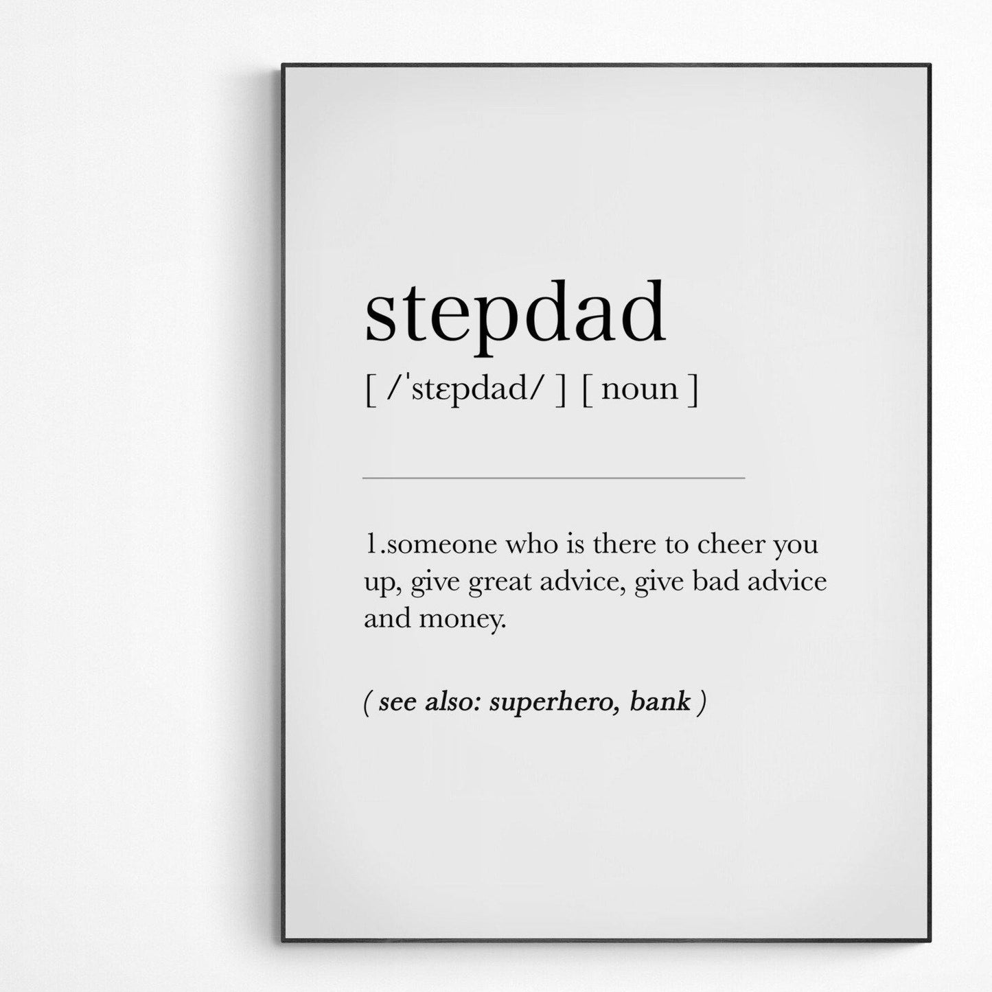 Stepdad Definition Print - 98typesDefinitions