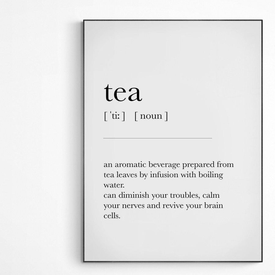TEA Definition Print definition print by 98 Types – view 2