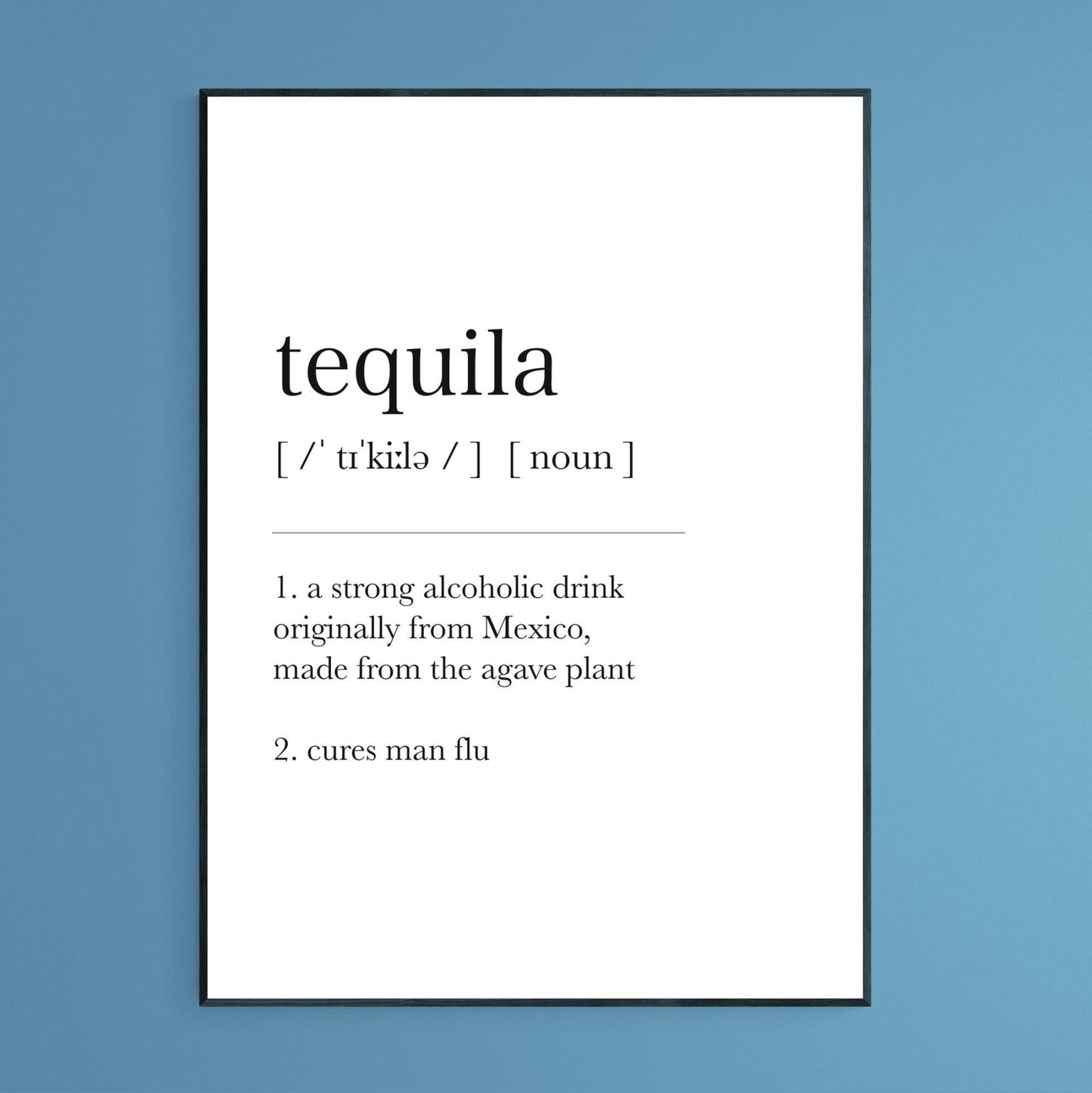 Tequila Definition Print - 98types