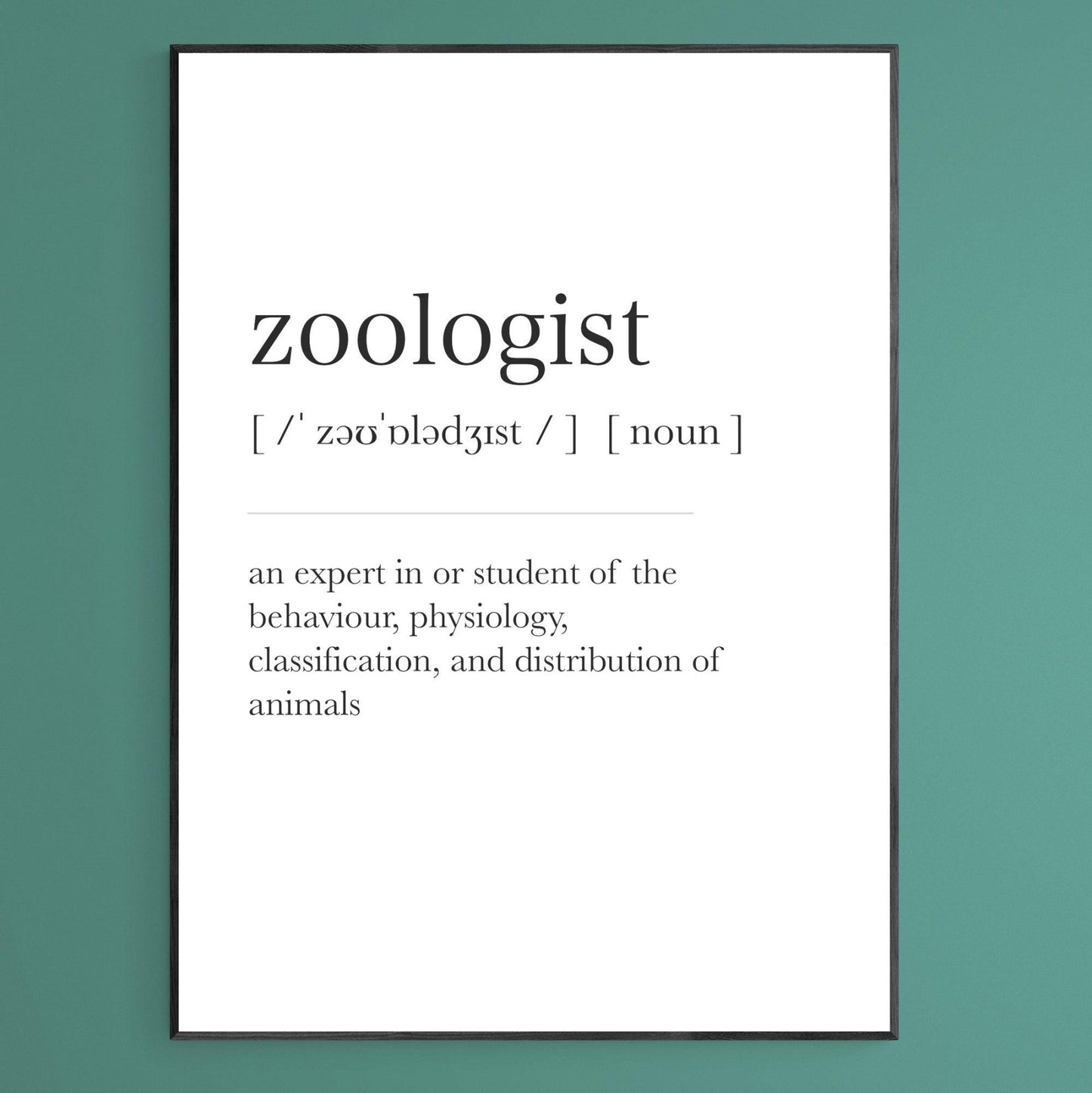 Zoologist Definition Print - 98types