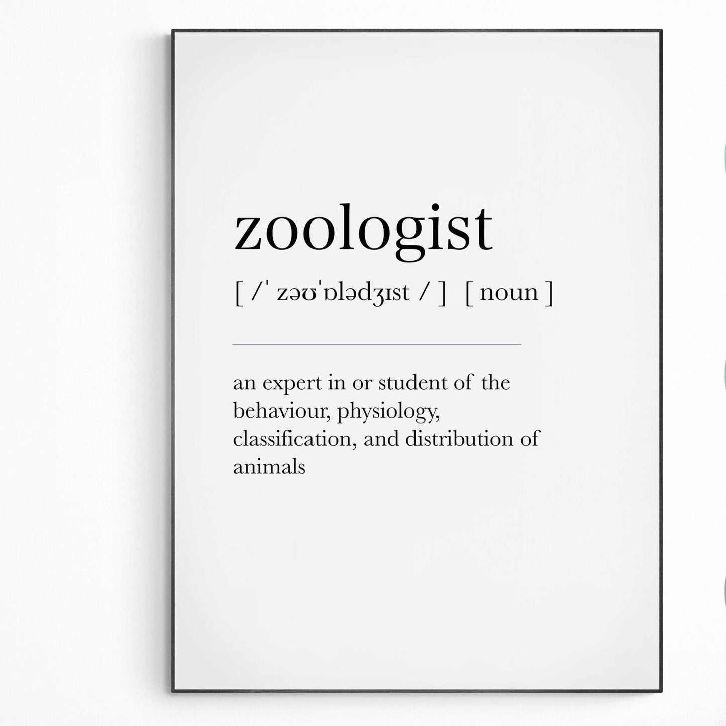 Zoologist Definition Print - 98types