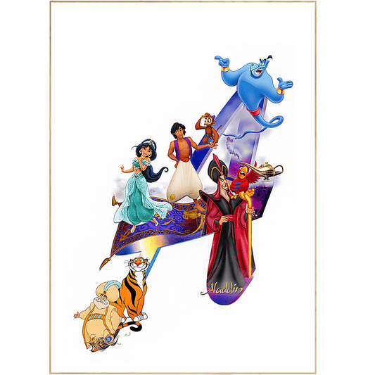 Aladdin and Jasmine Movie Poster - 98types