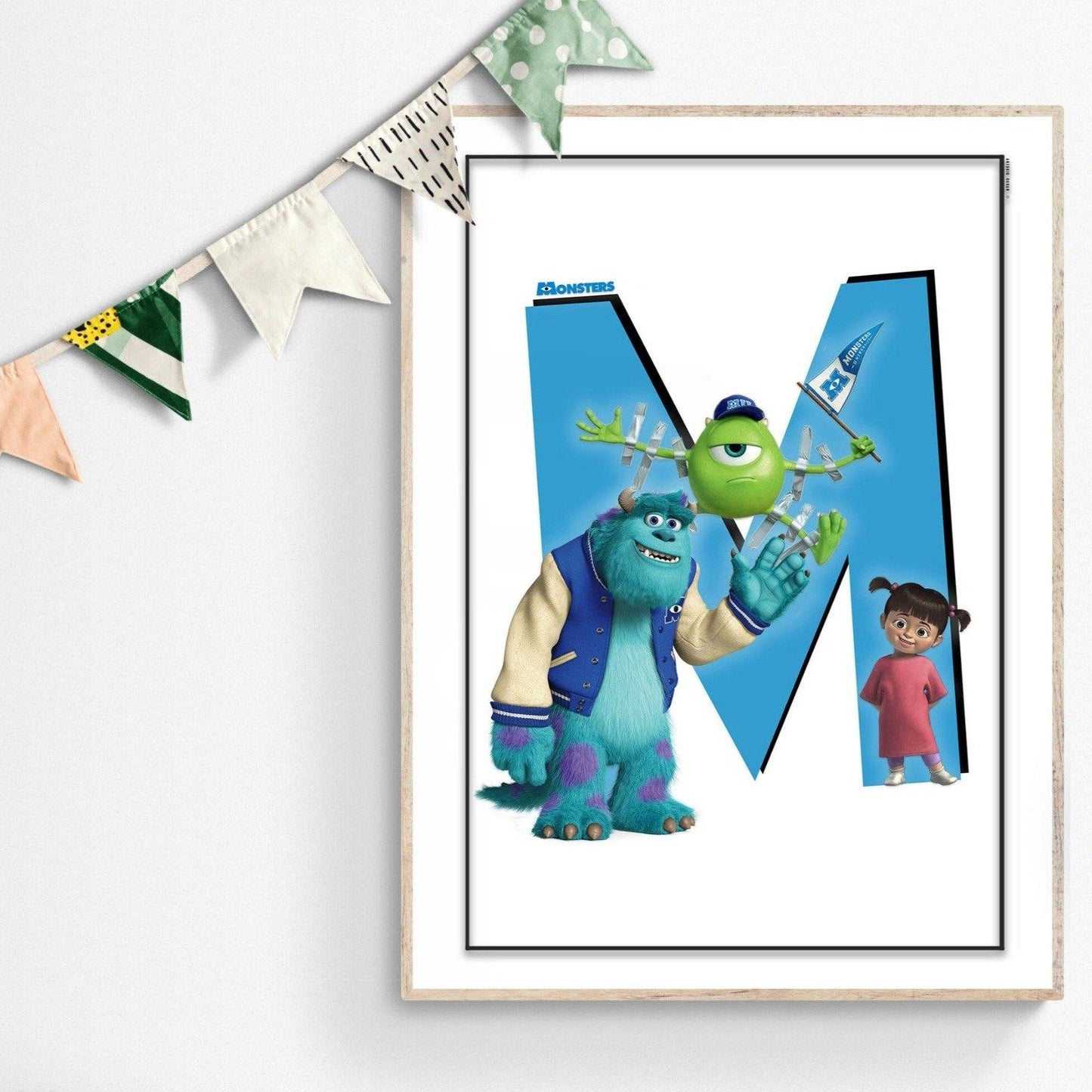Monsters Inc Poster - 98typesDisney Alphabet