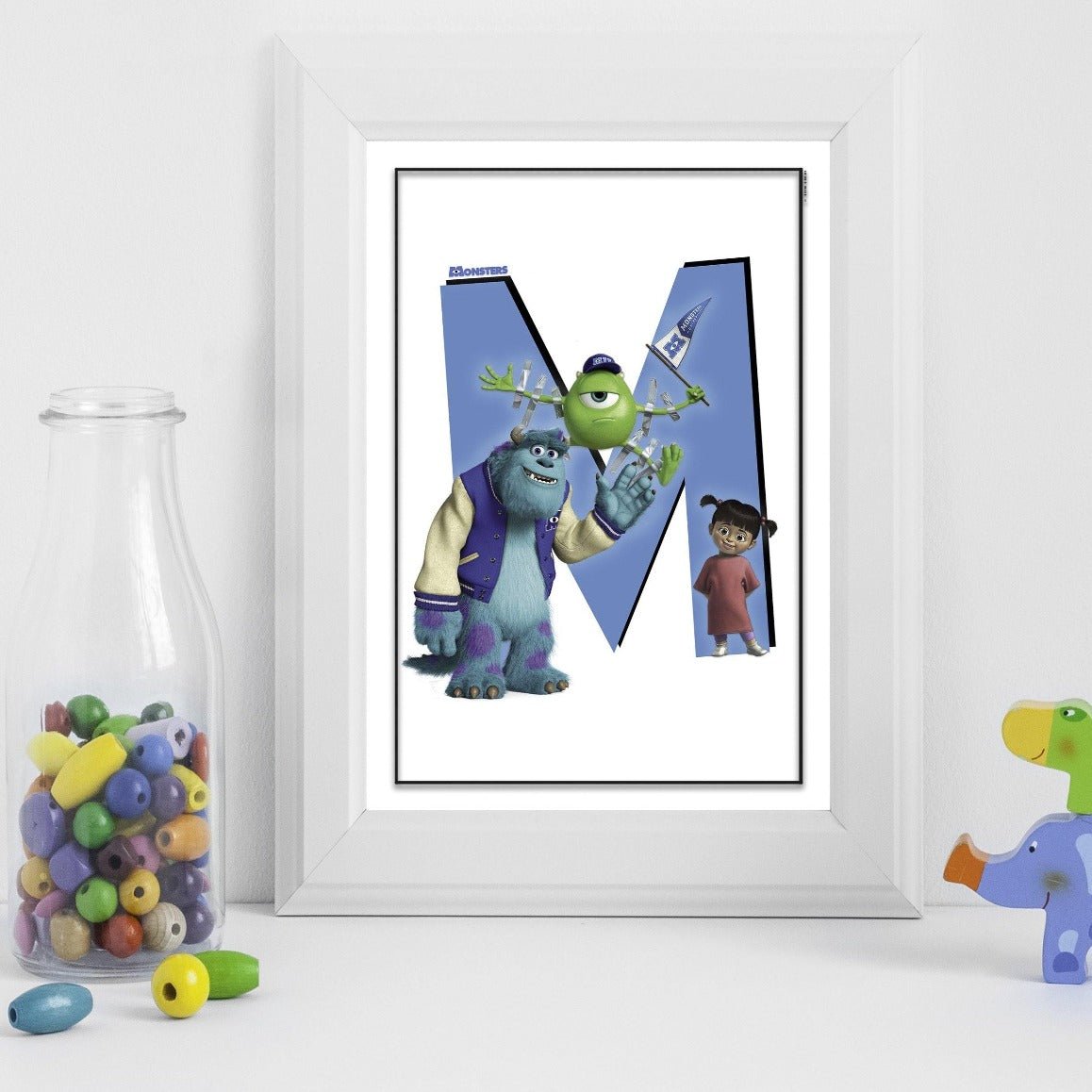 Monsters Inc Poster - 98typesDisney Alphabet