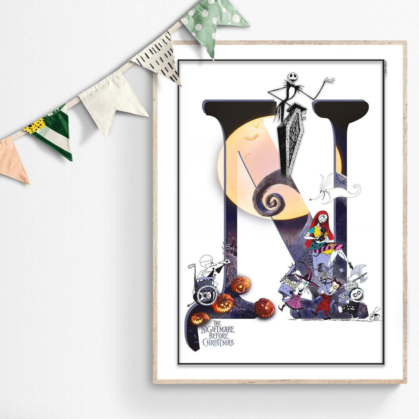 Nightmare Before Christmas Movie Poster - 98typesDisney Alphabet