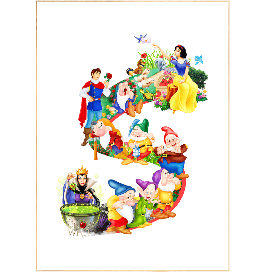 Snow White Movie Poster - 98typesDisney Alphabet