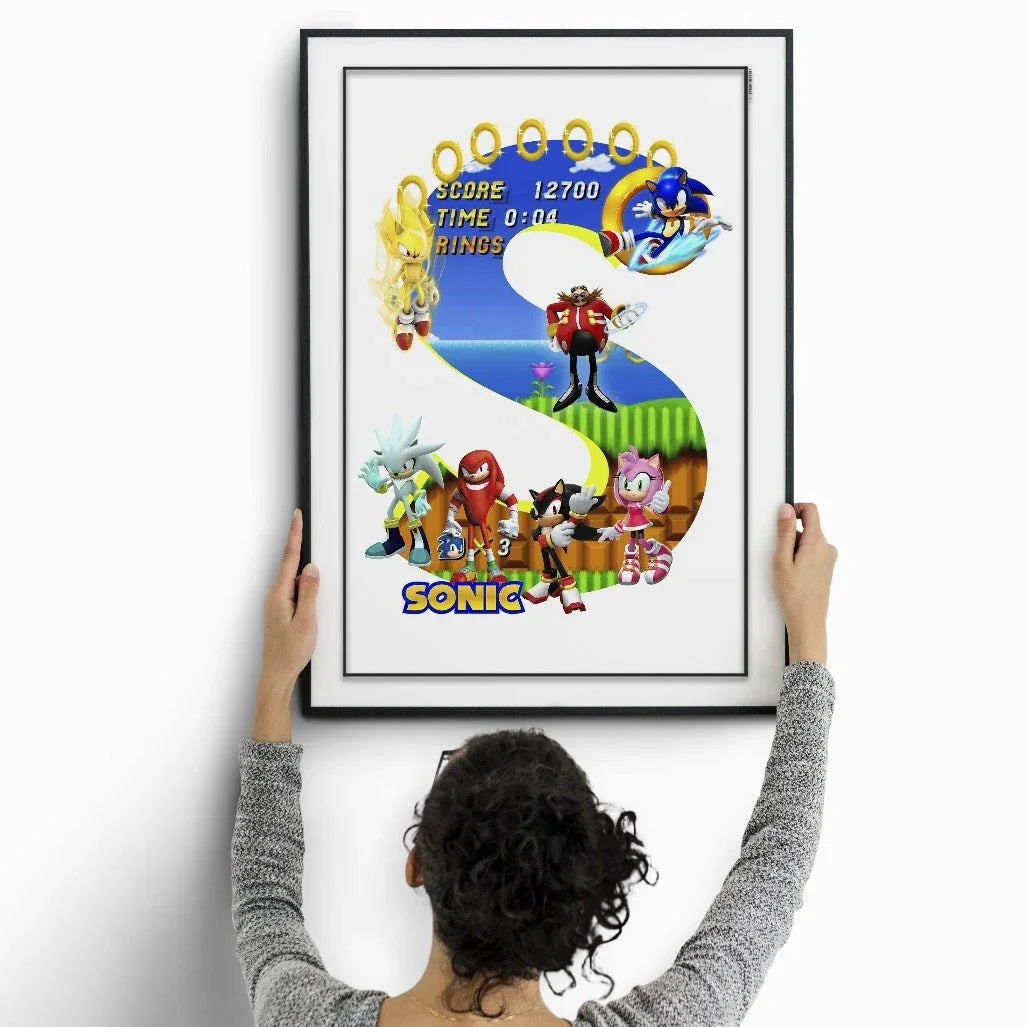 Sonic Sega Poster poster by 98 Types – view 2