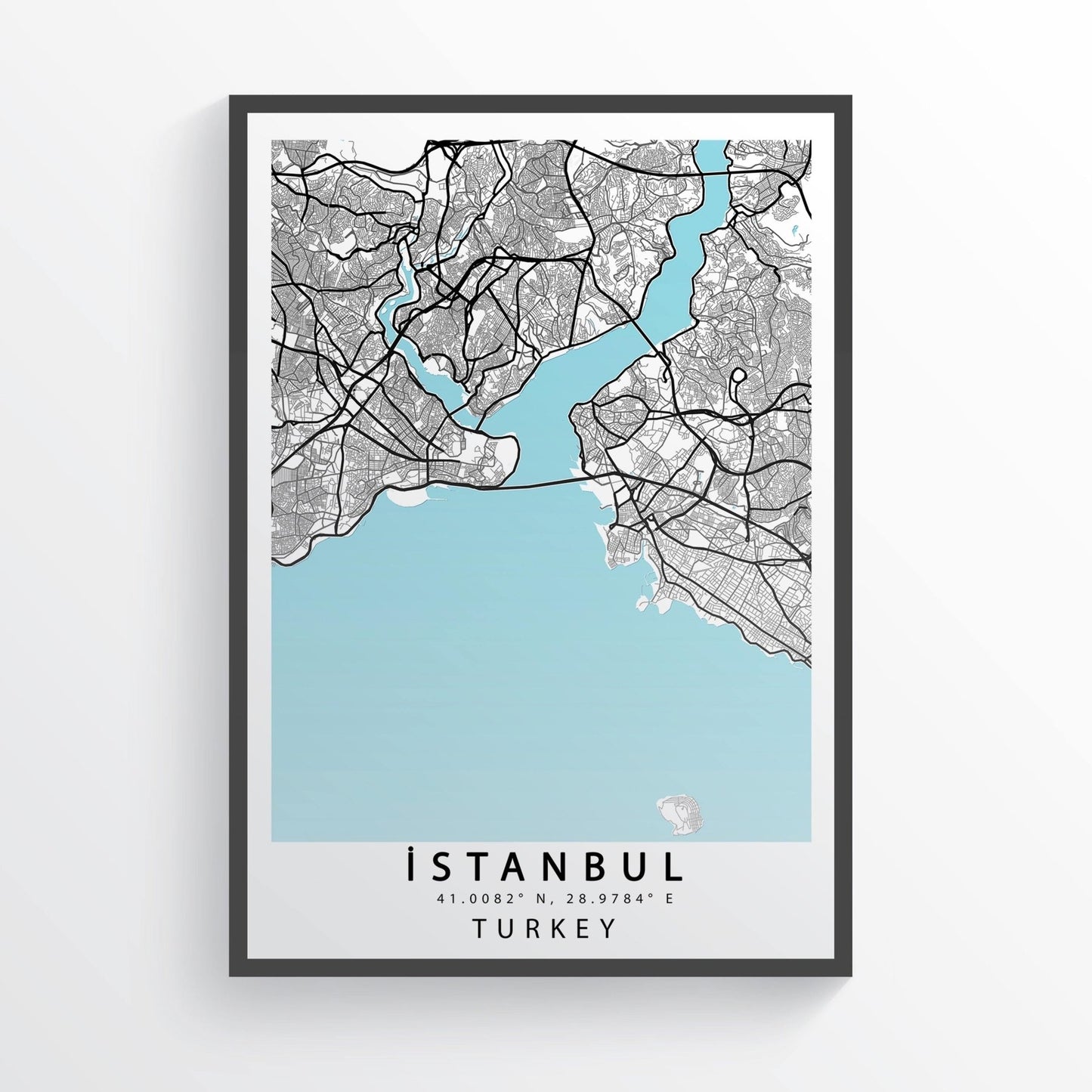 Istanbul Map Print - 98typesEurope Maps