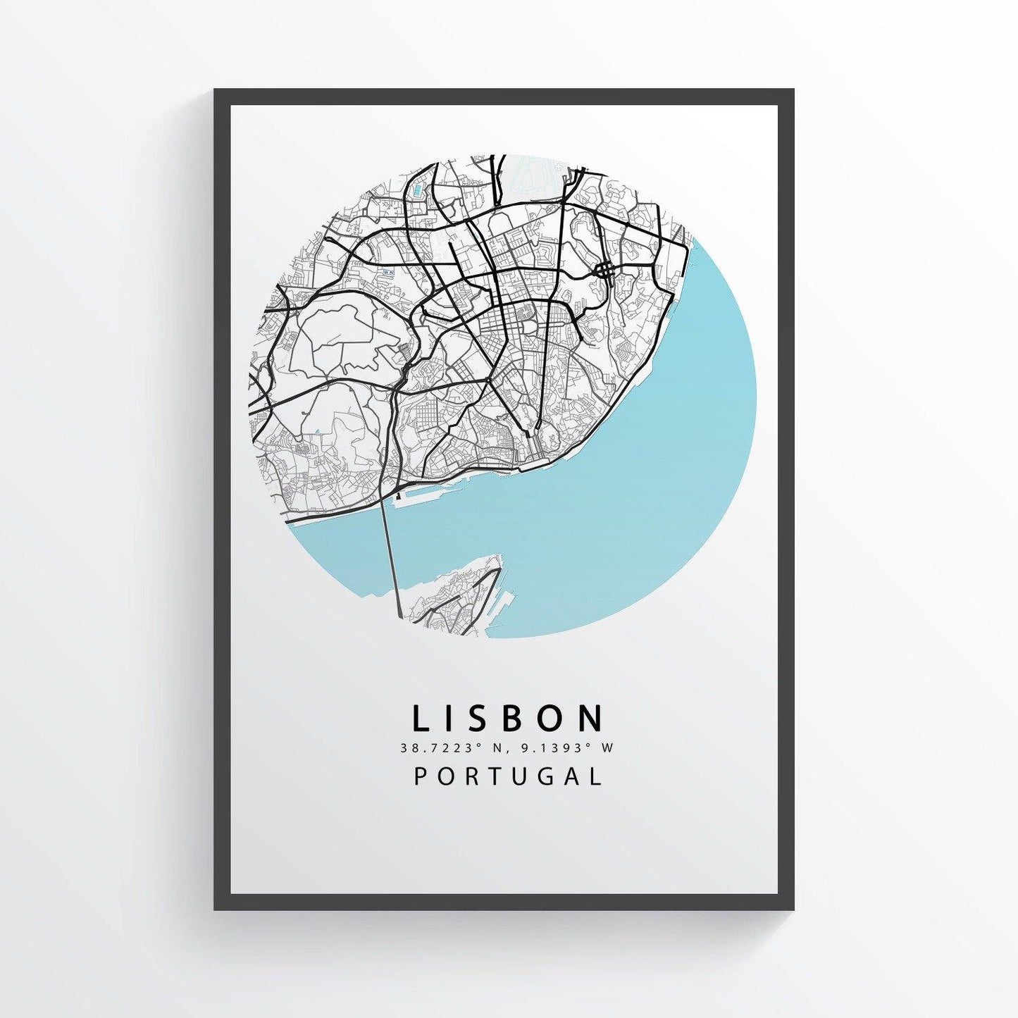 LISBON Map Print - 98types