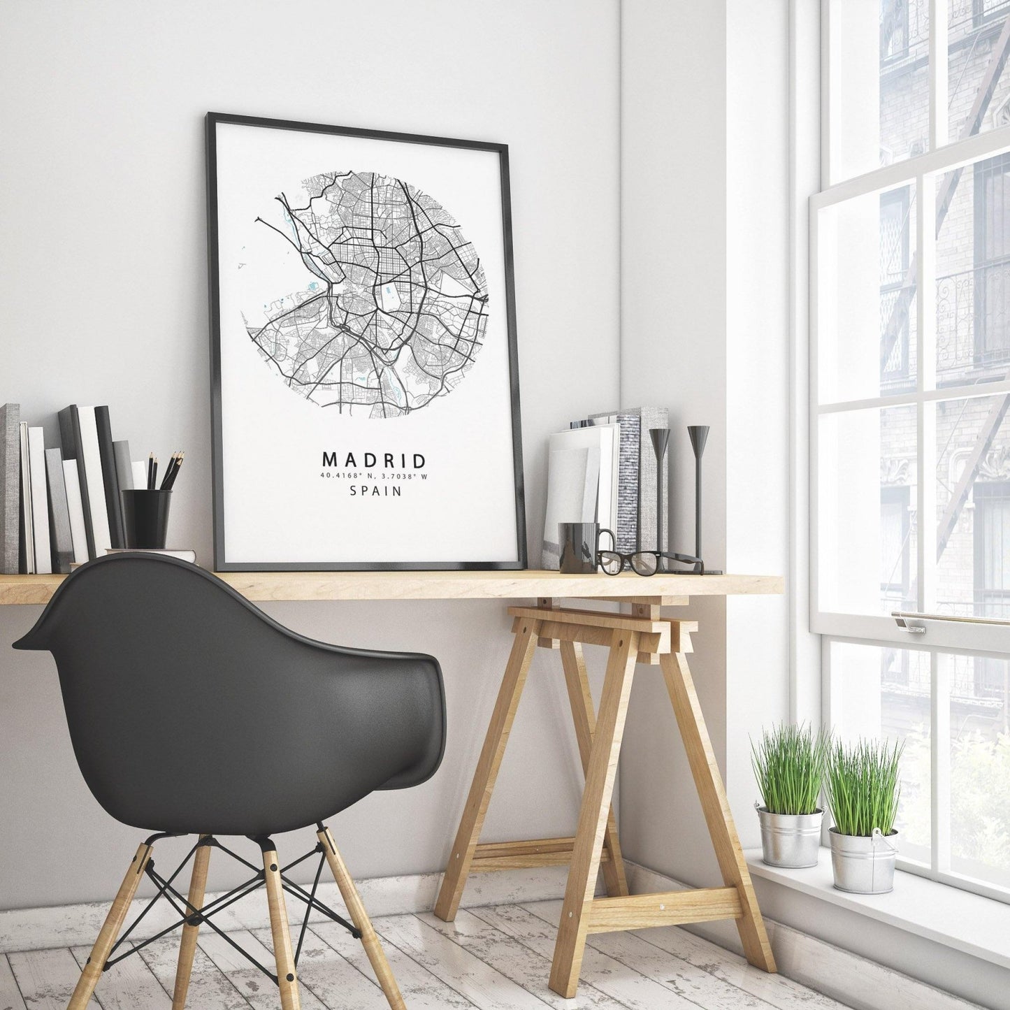 MADRID Street Map Print - 98types