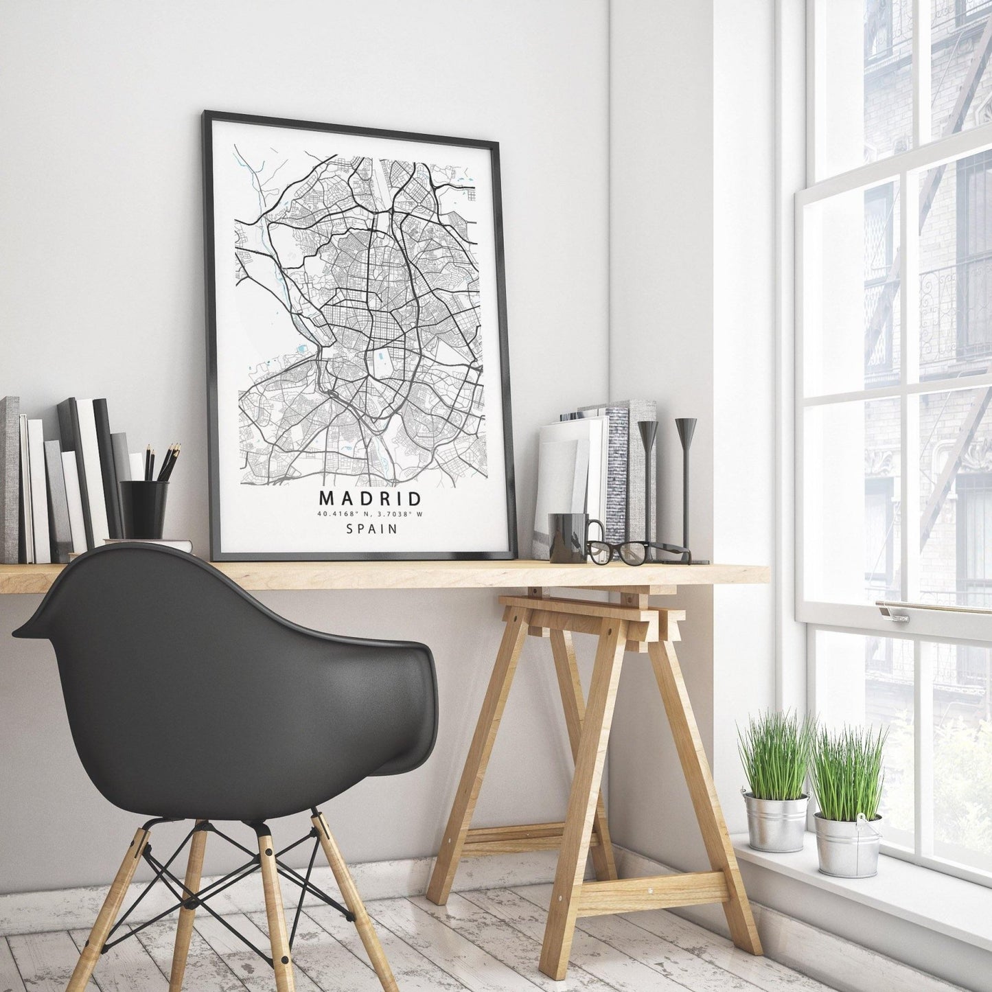 MADRID Street Map Print - 98types