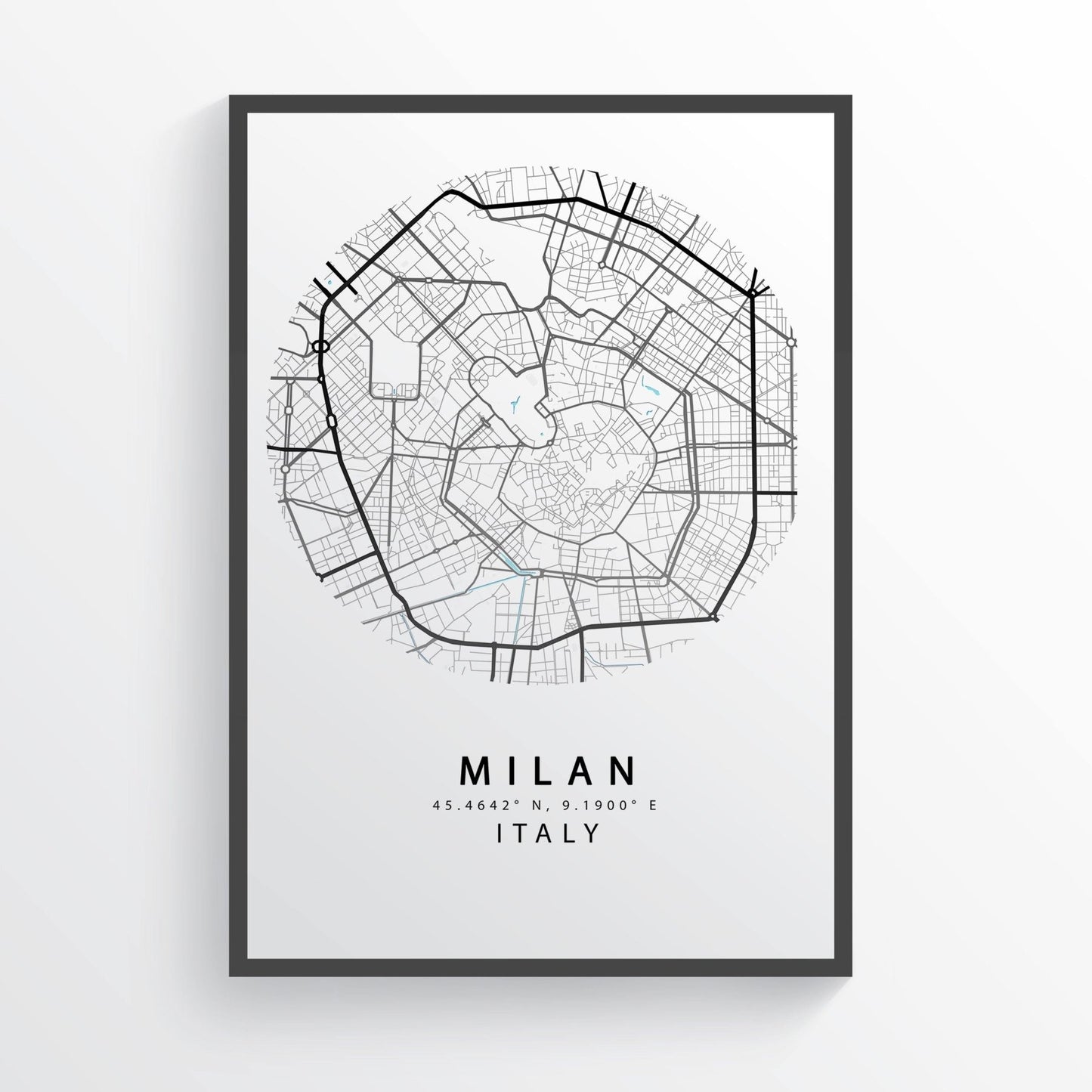 MILAN Italy Map Print - 98types
