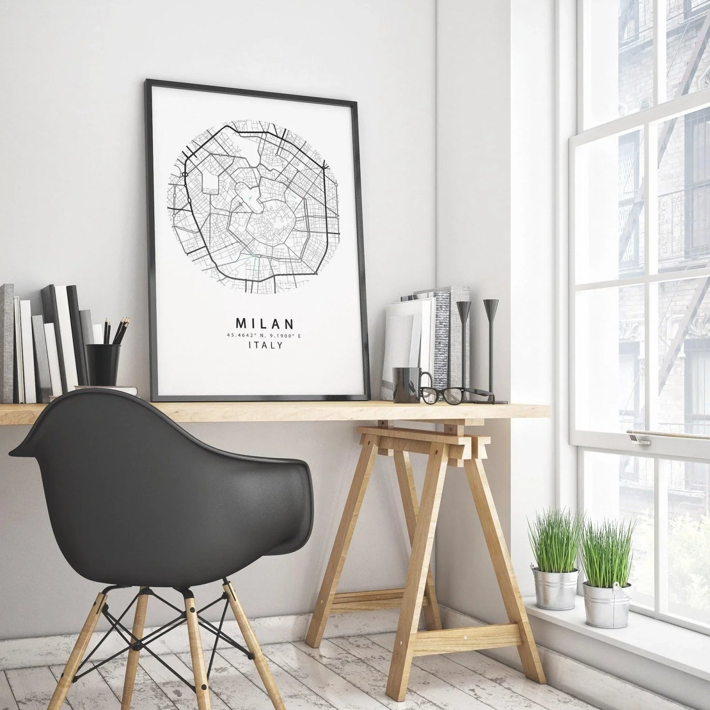 MILAN Italy Map Print - 98types