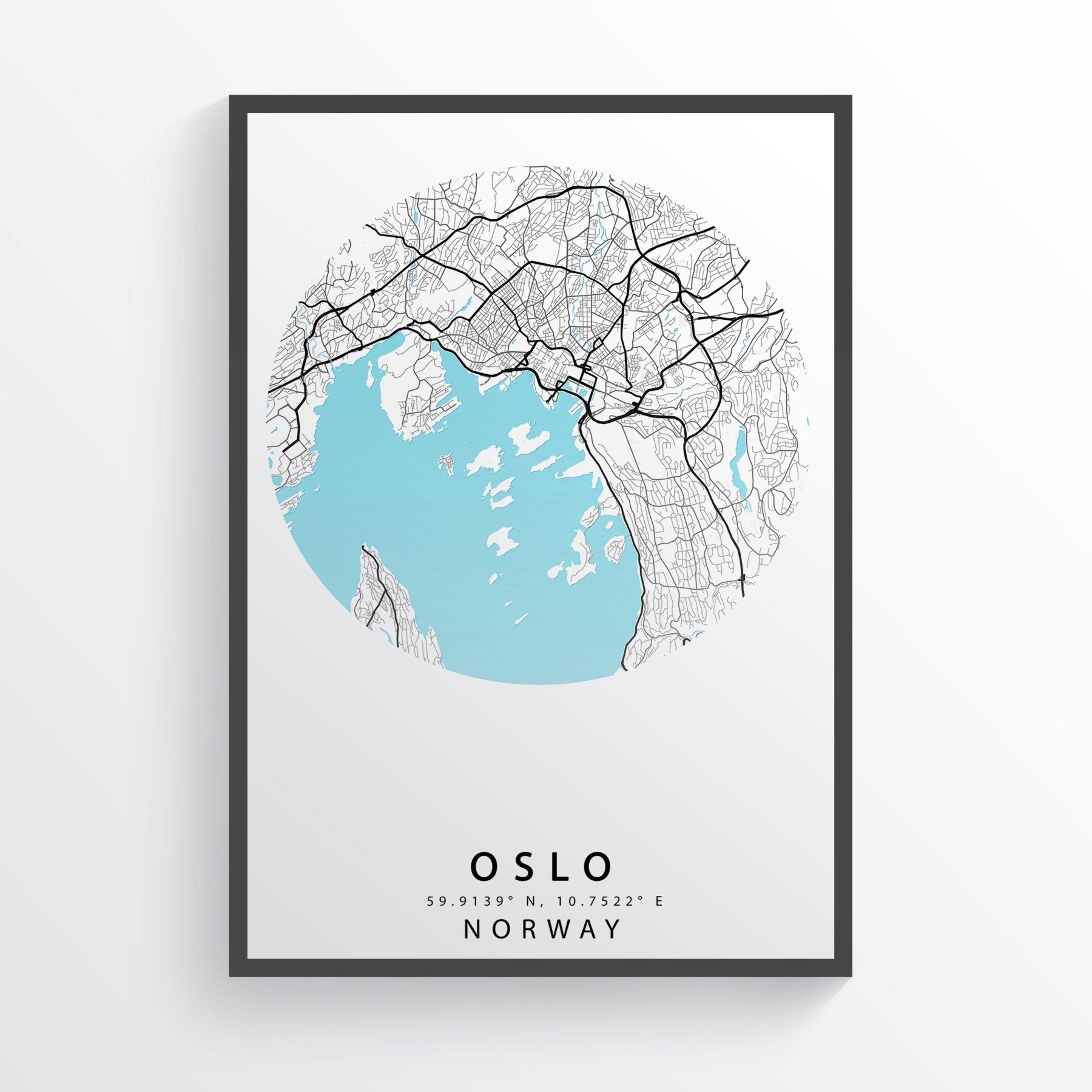 OSLO Italy Map Print - 98types