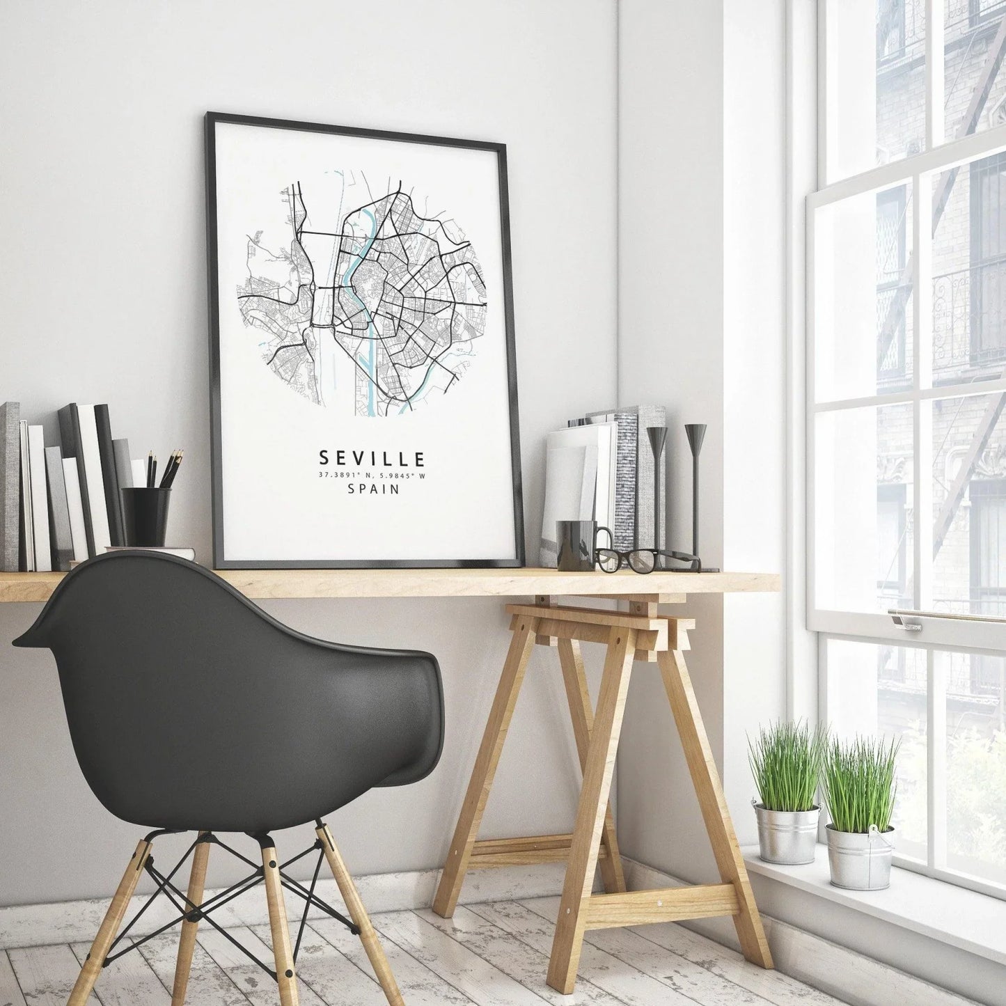 SEVILLE StreetMap Print - 98types