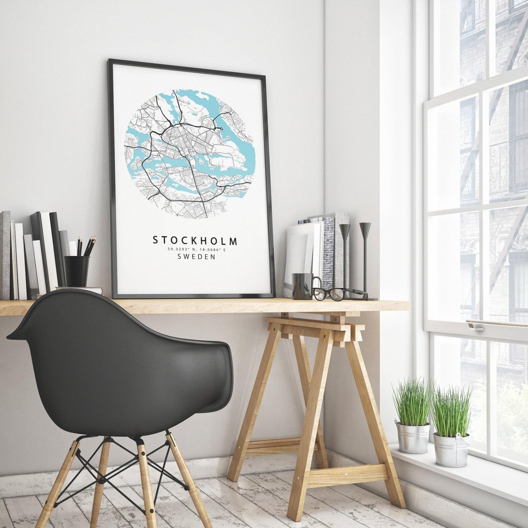 STOCKHOLM Sweden Map Print - 98types