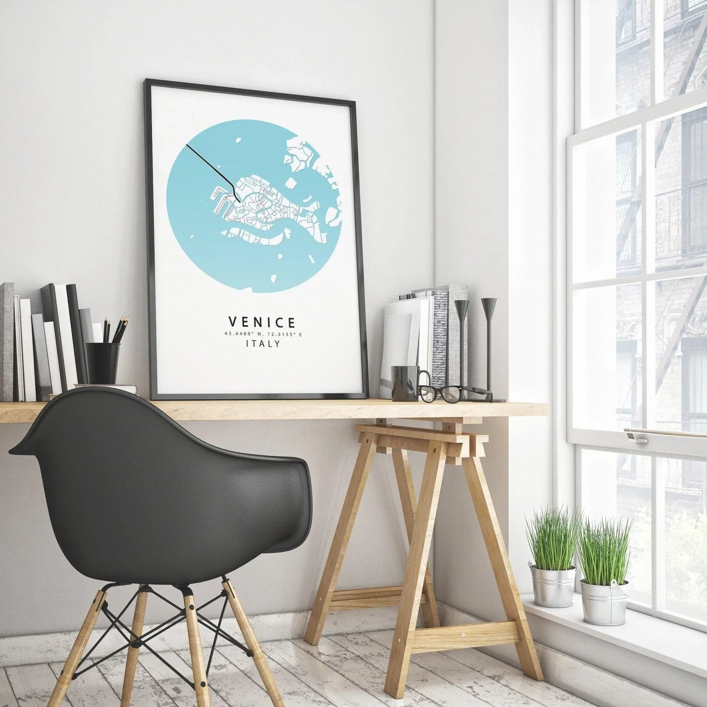 VENICE Italy Map Print - 98types
