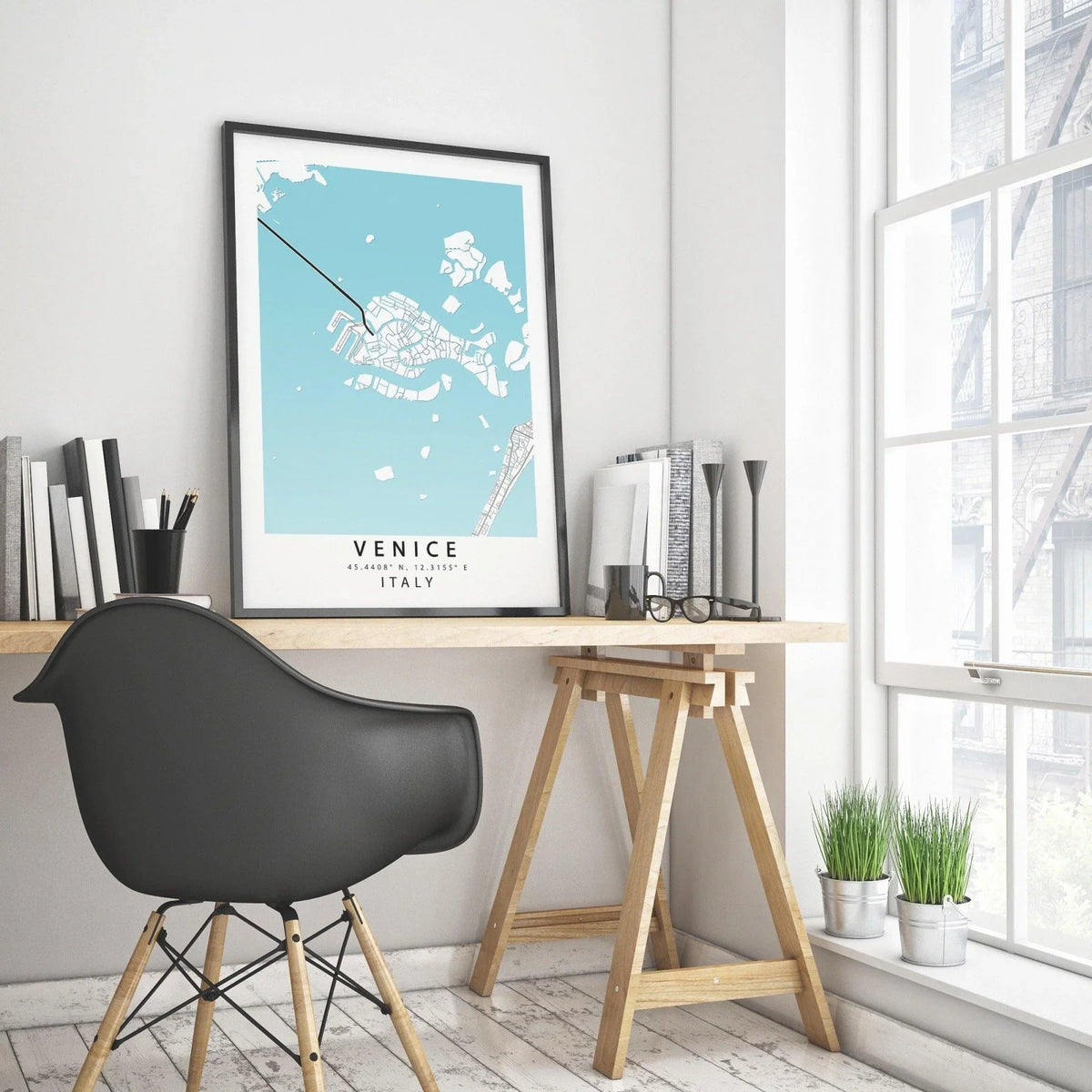 VENICE Italy Map Print - 98types