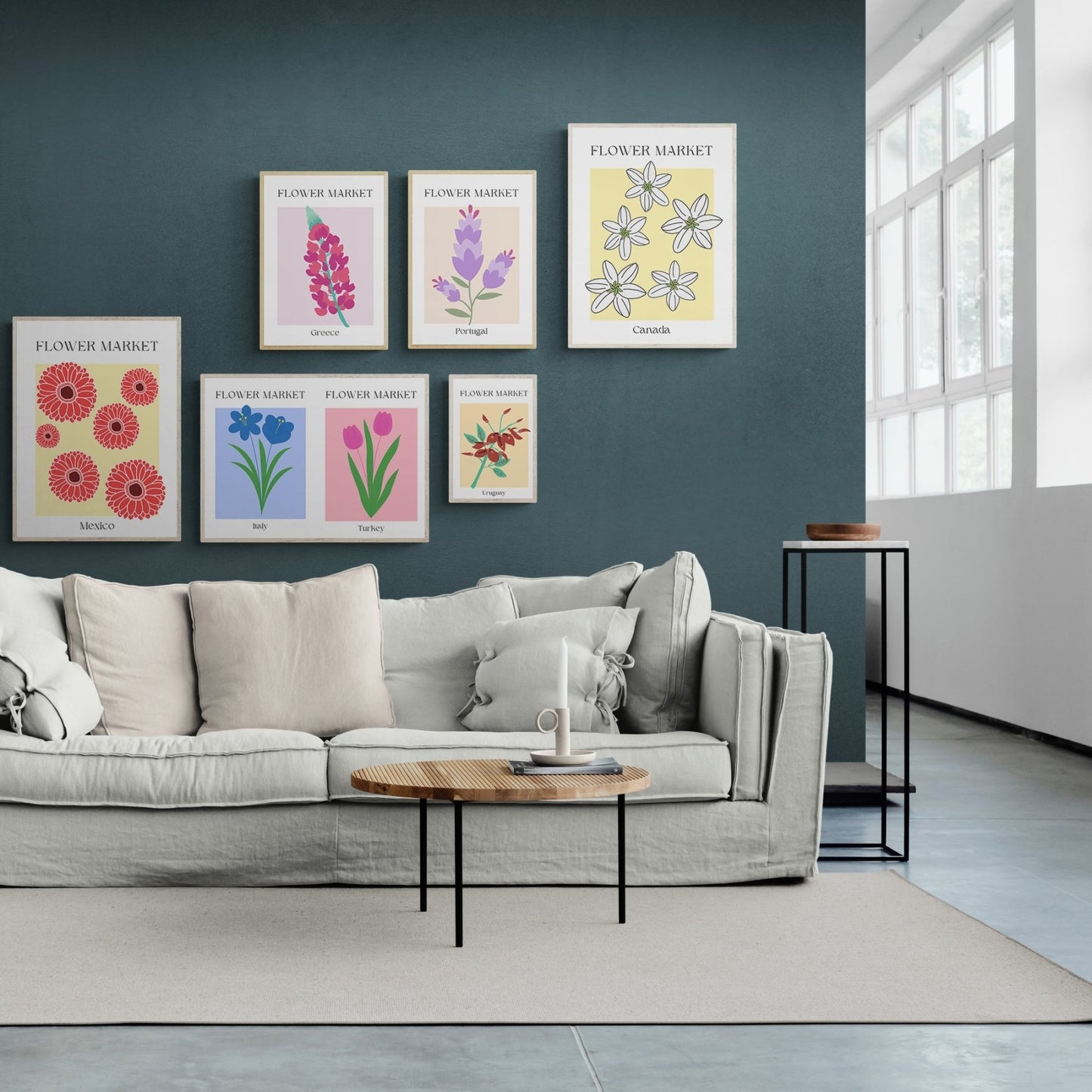 Hong Kong Flowers Market Print - 98types