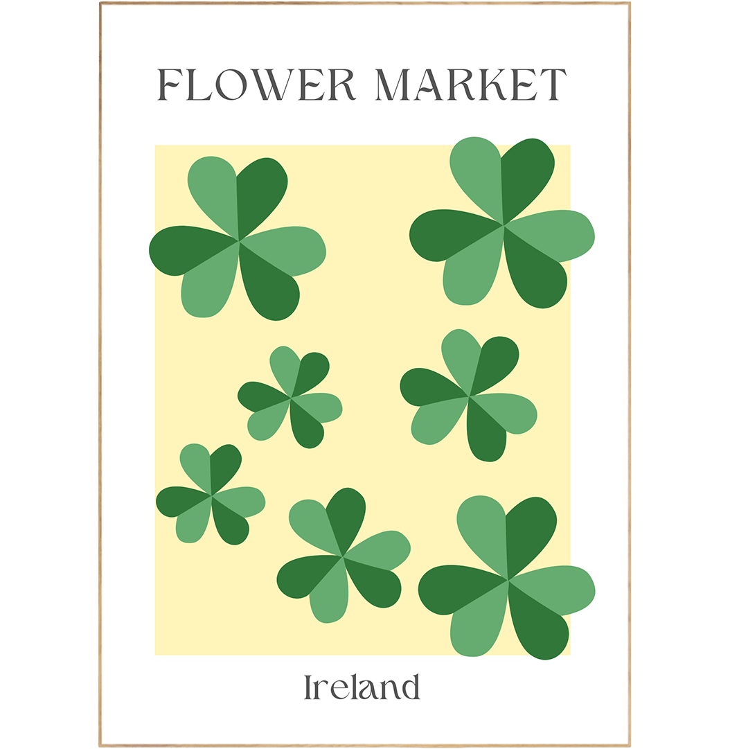 Ireland Flowers Market Print - 98typesFlowers Market