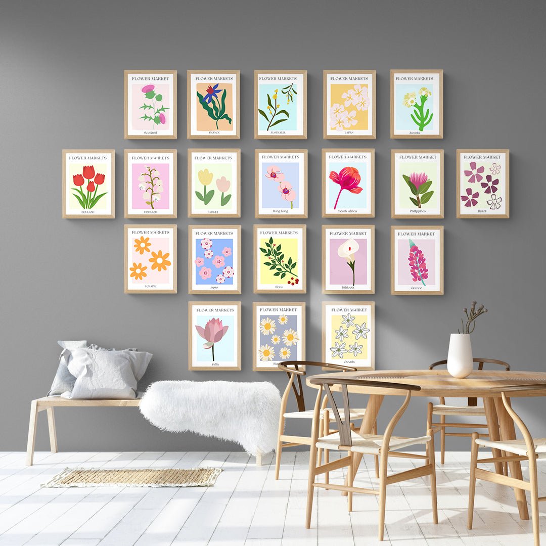 Portugal Flowers Market Print - 98types