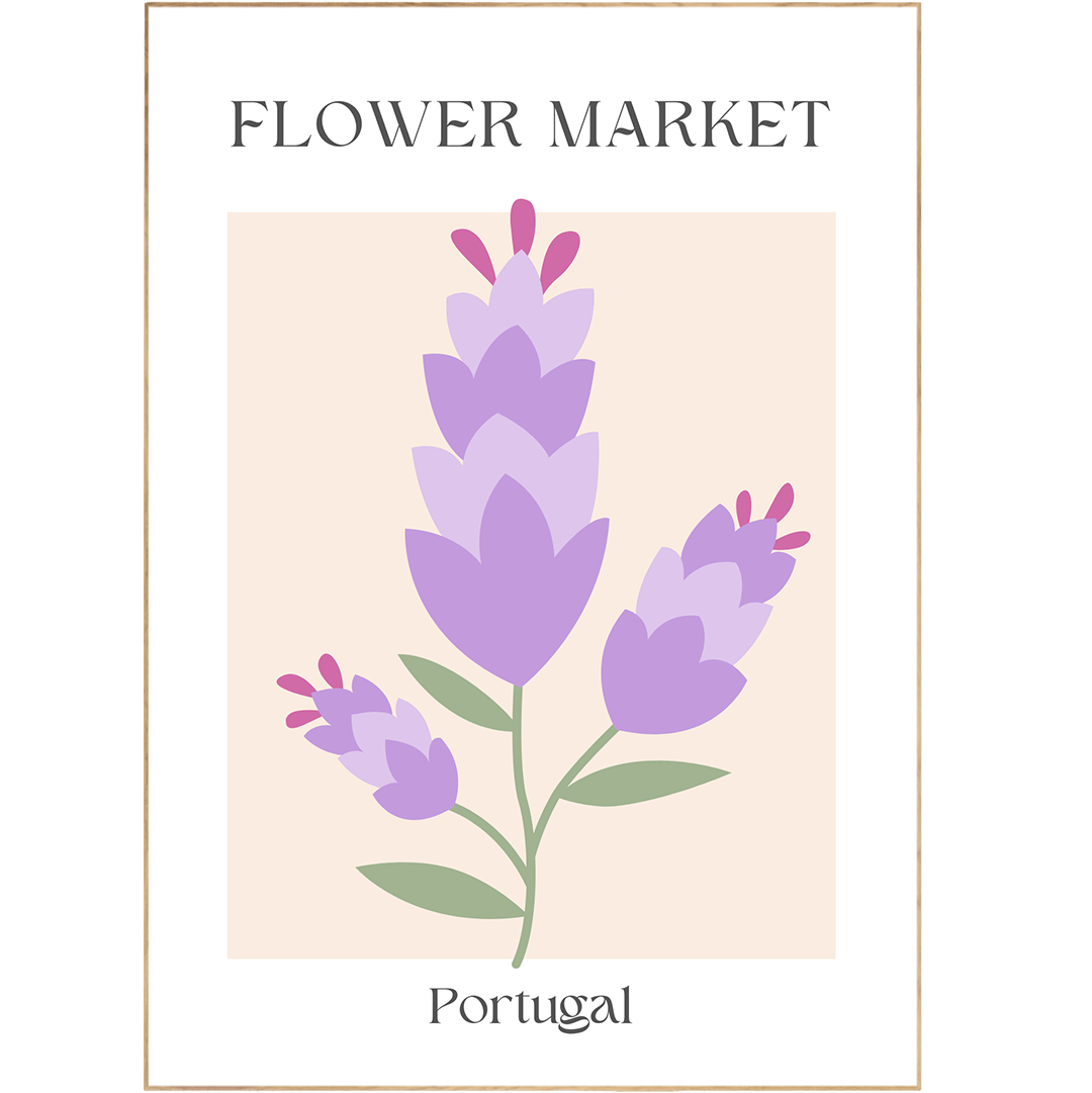 Portugal Flowers Market Print - 98typesFlowers Market