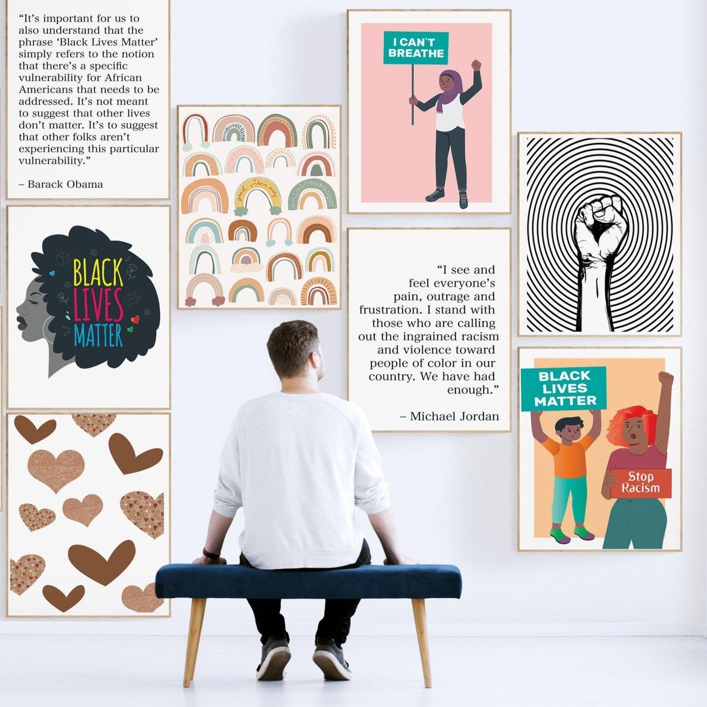 Black Lives Matter Print | Motivational Inspirational Racial - 98types