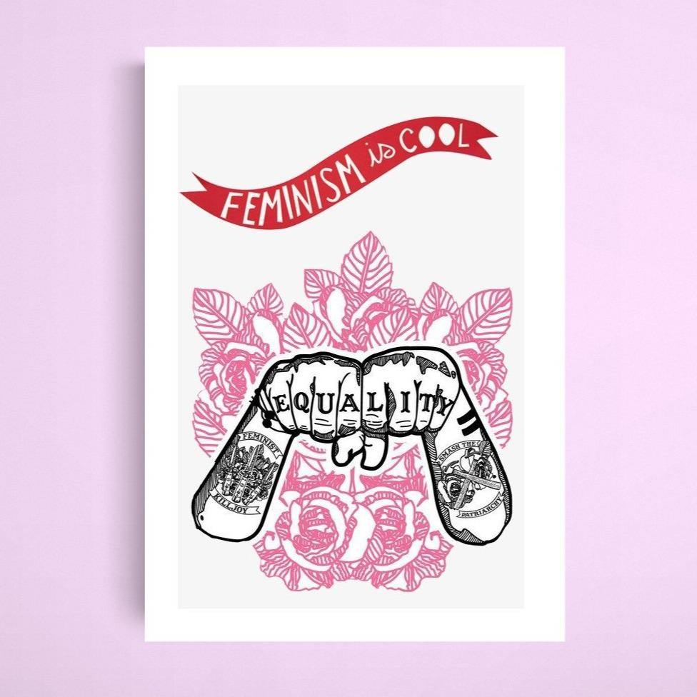 Feminism Is Cool Print - 98types