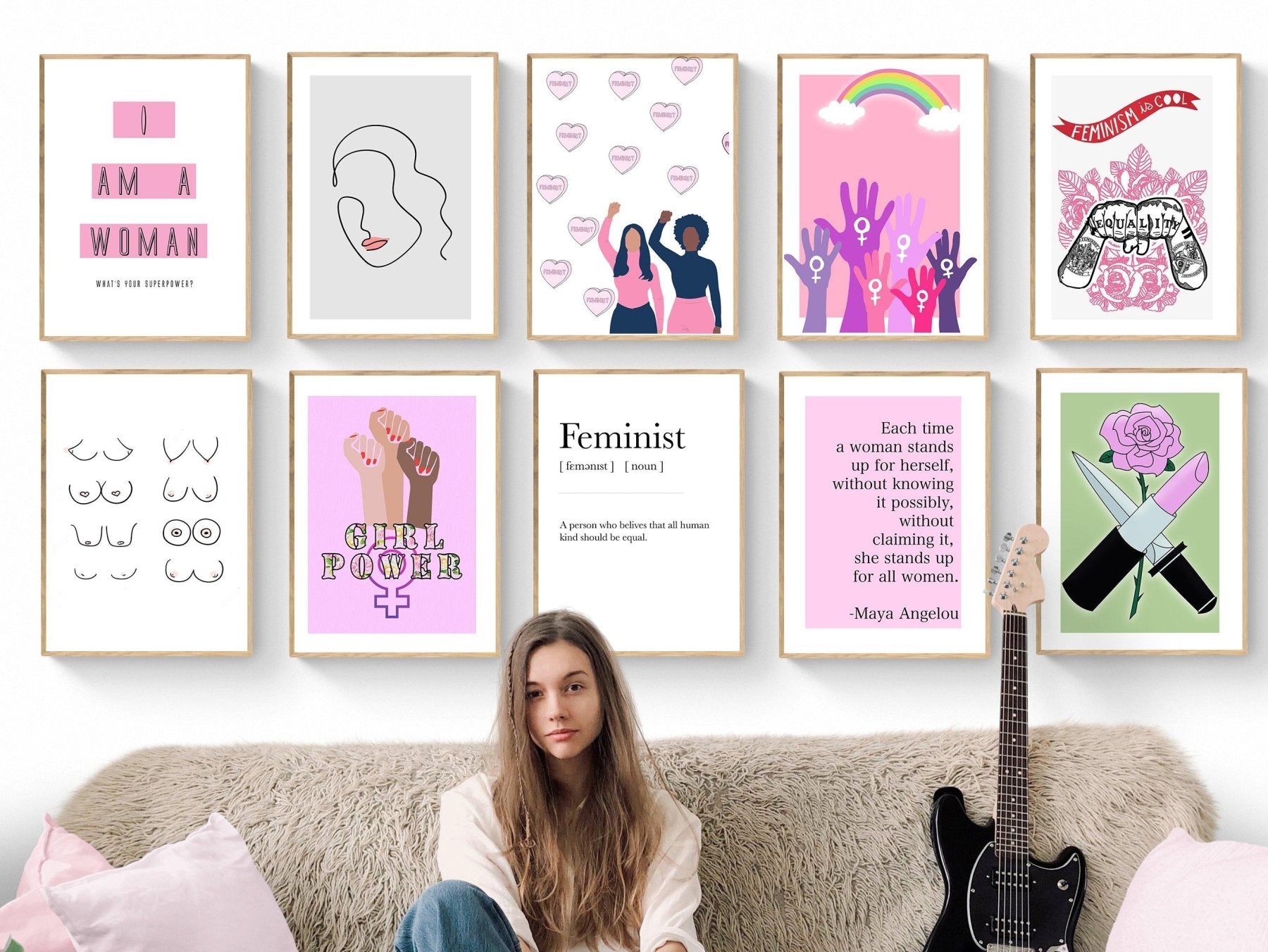 I Believe in Feminism Print - 98types