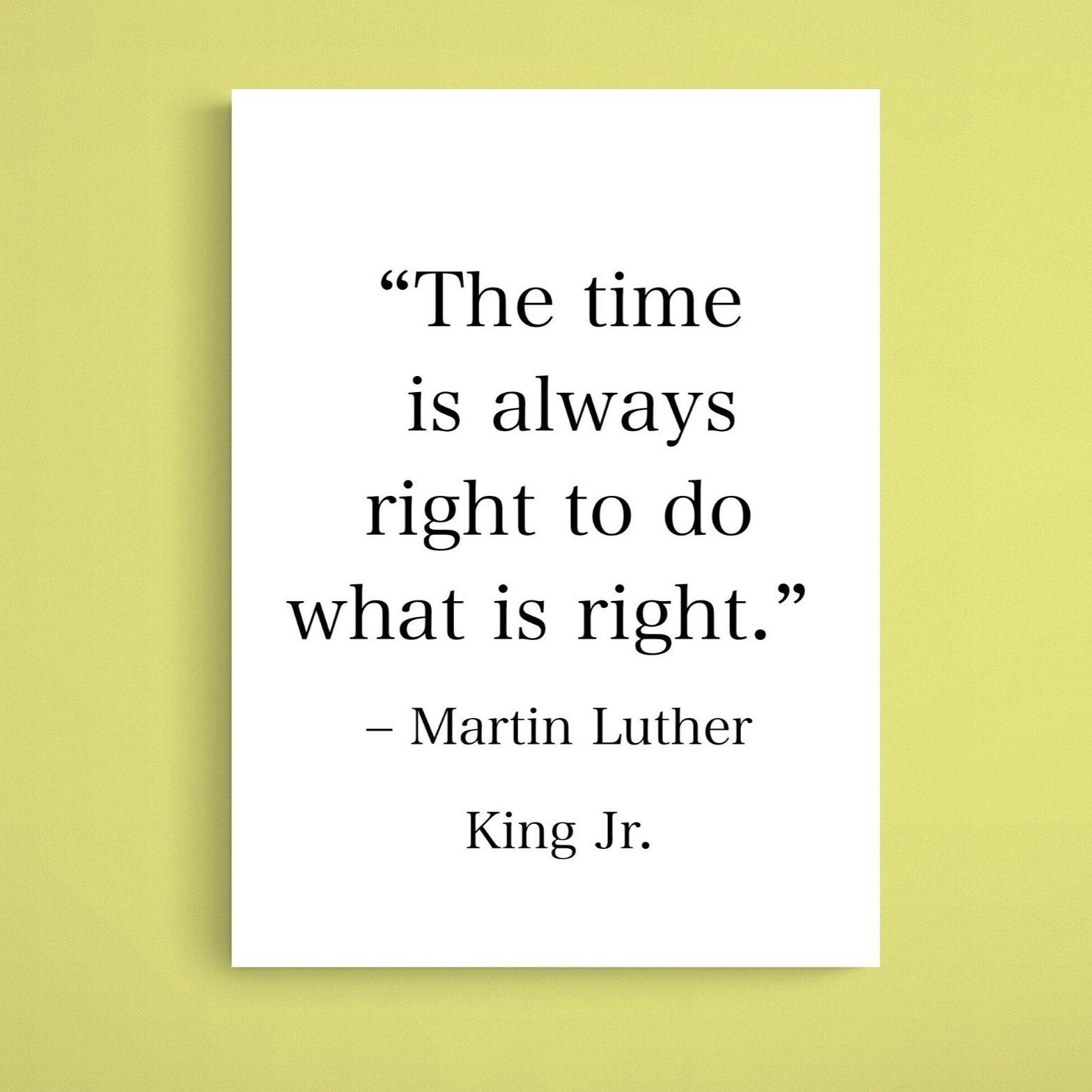 Martin Luther King Quote Print - 98types
