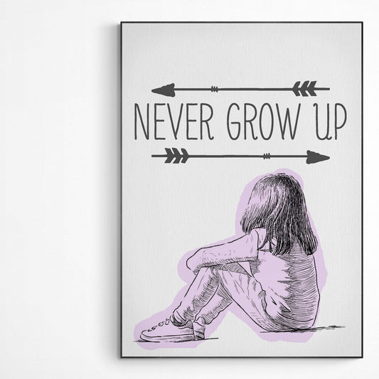 Never grow up Print - 98types