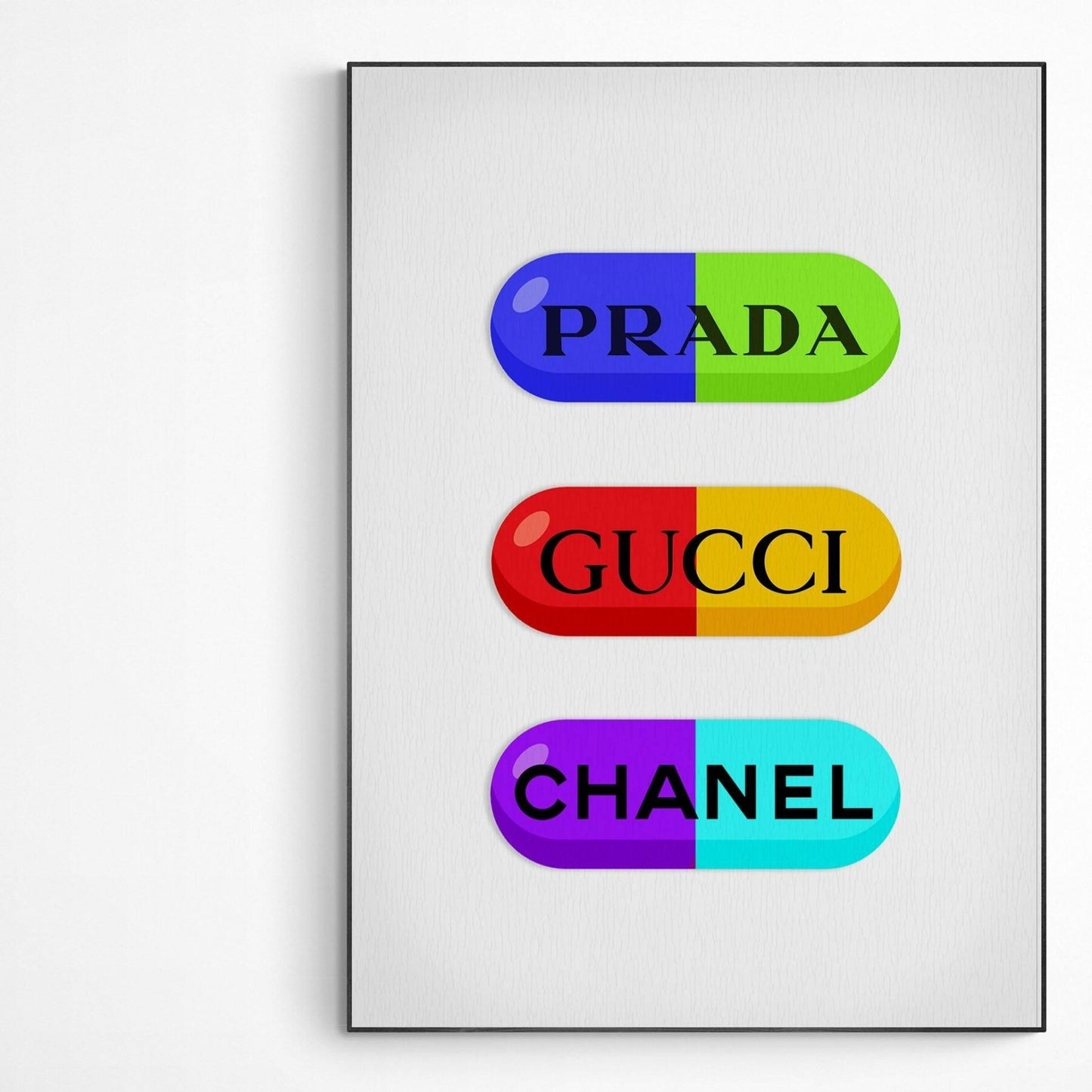Prada Gucci Channel Tablets Print - 98types