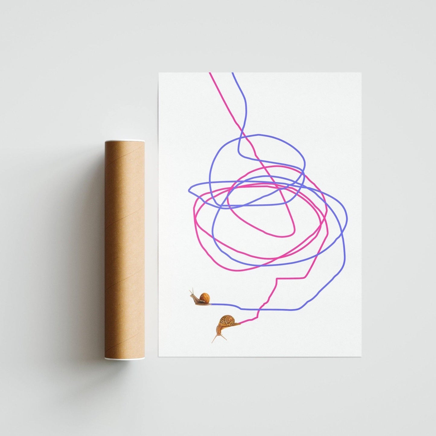 Snail Race Couple Poster - 98typesFUNNY QUOTES