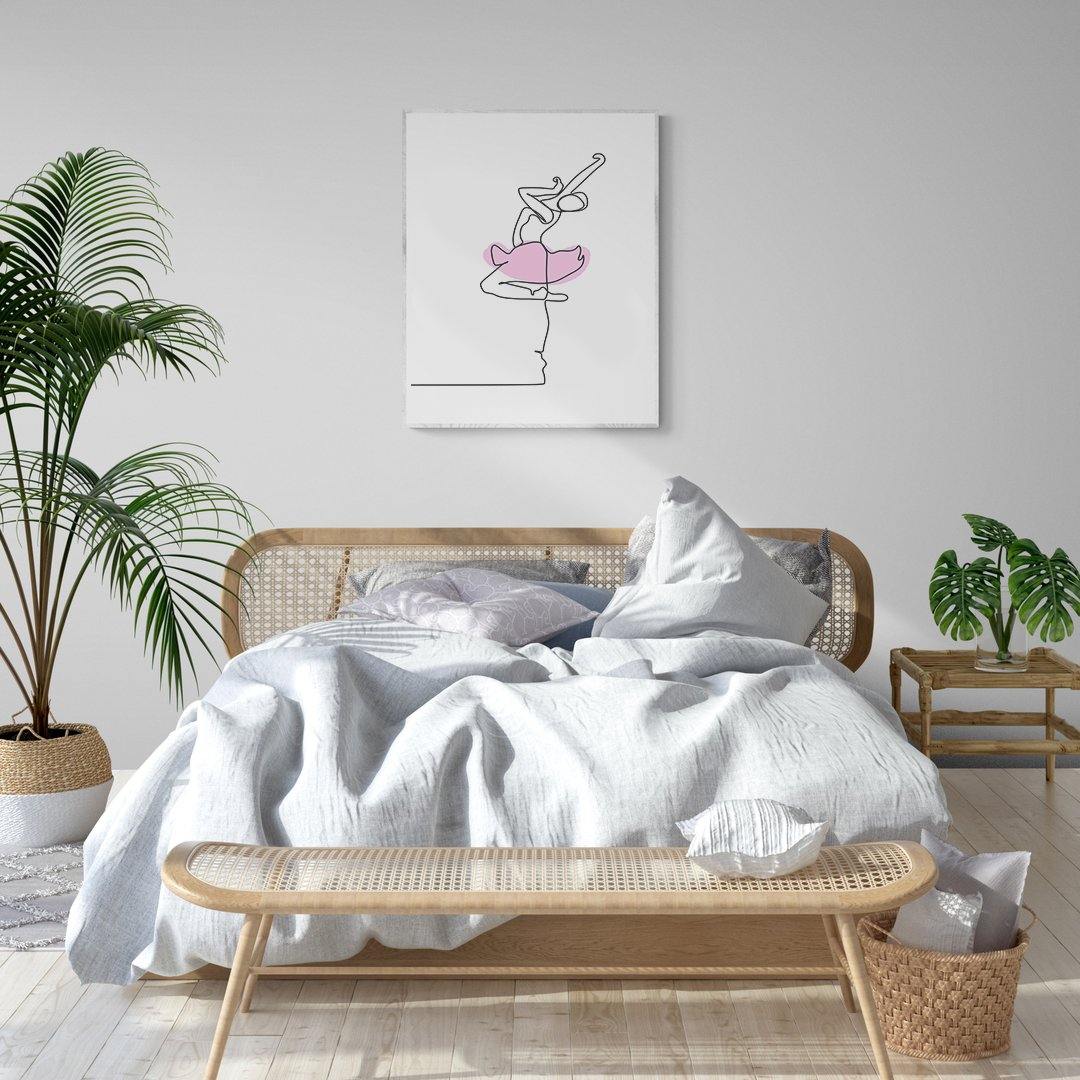 Ballet Dancer Line Art Print - 98types