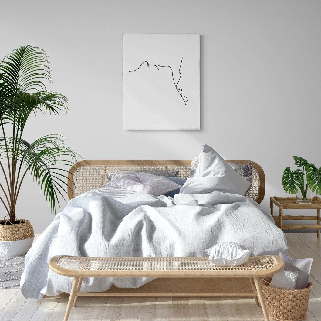 kiss Me Slowly Line Art Print - 98types