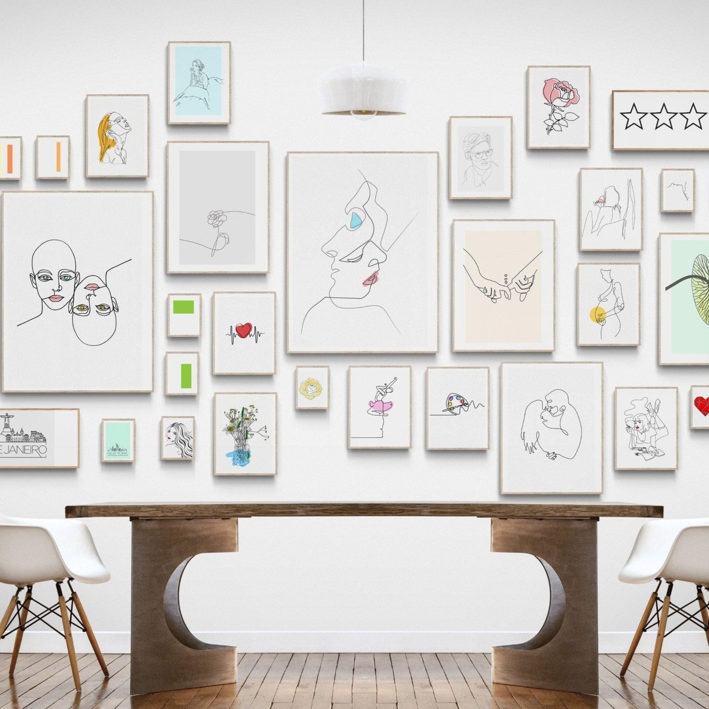 kiss Me Slowly Line Art Print - 98types