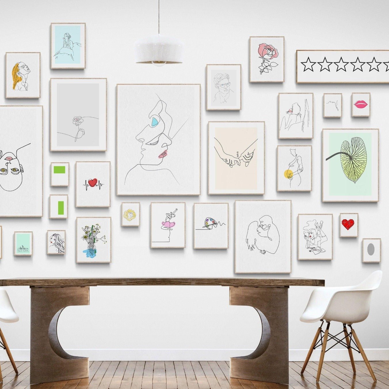 Love me Forever Line Art Print - 98types