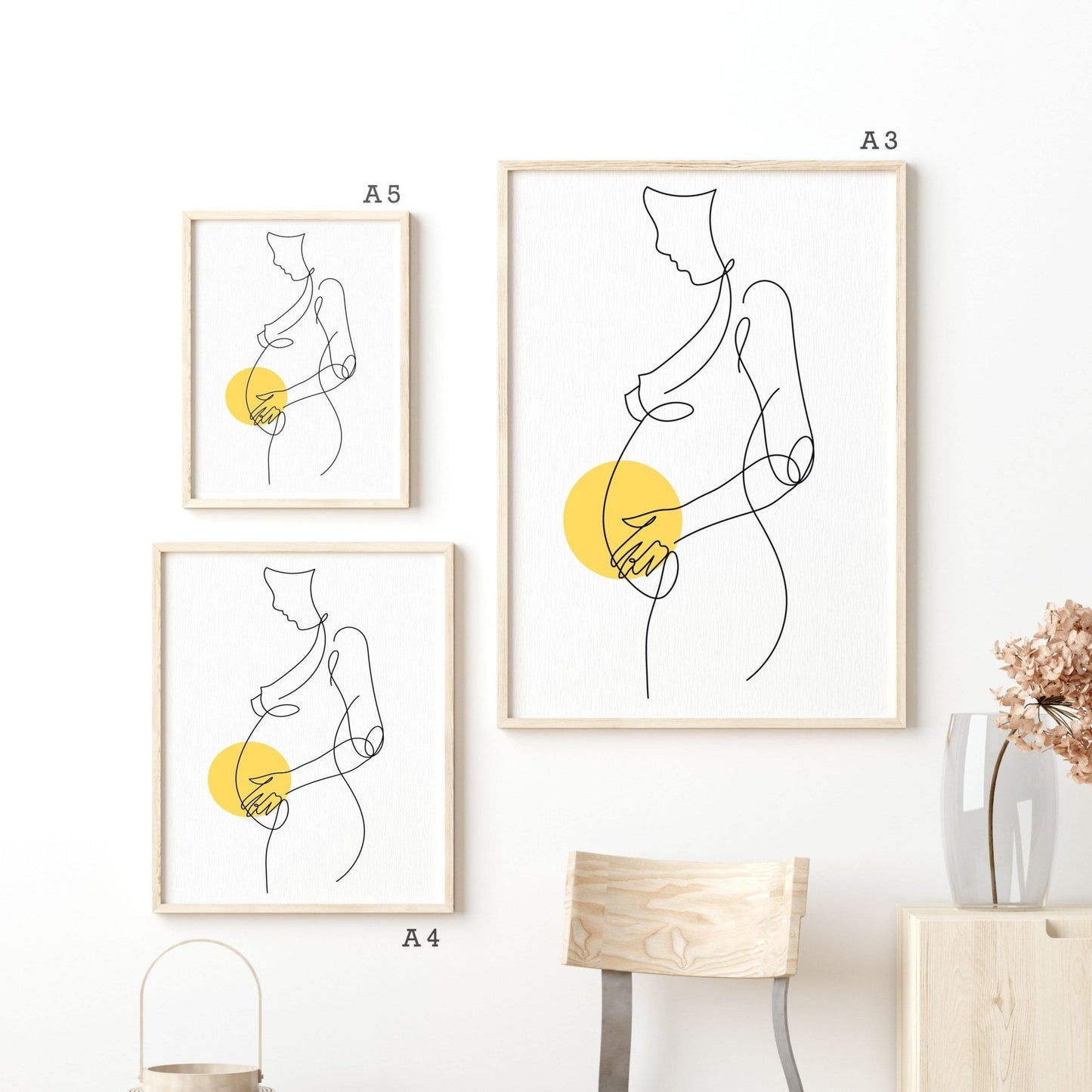 The Sun is Rising Line Art Print - 98types