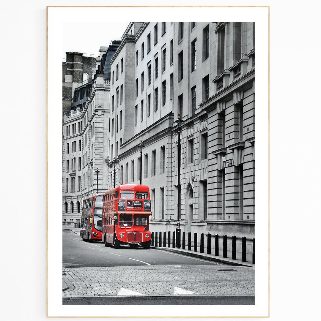 London Red Double Decker Bus Print - 98typesLONDON PHOTOS