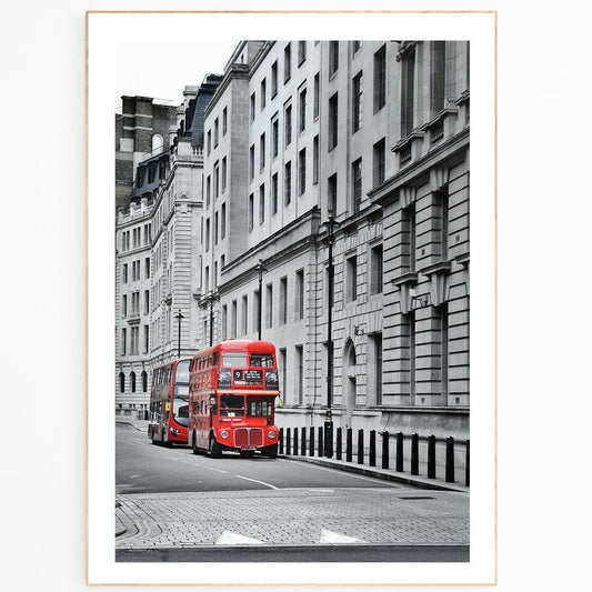 London Red Double Decker Bus Print - 98types