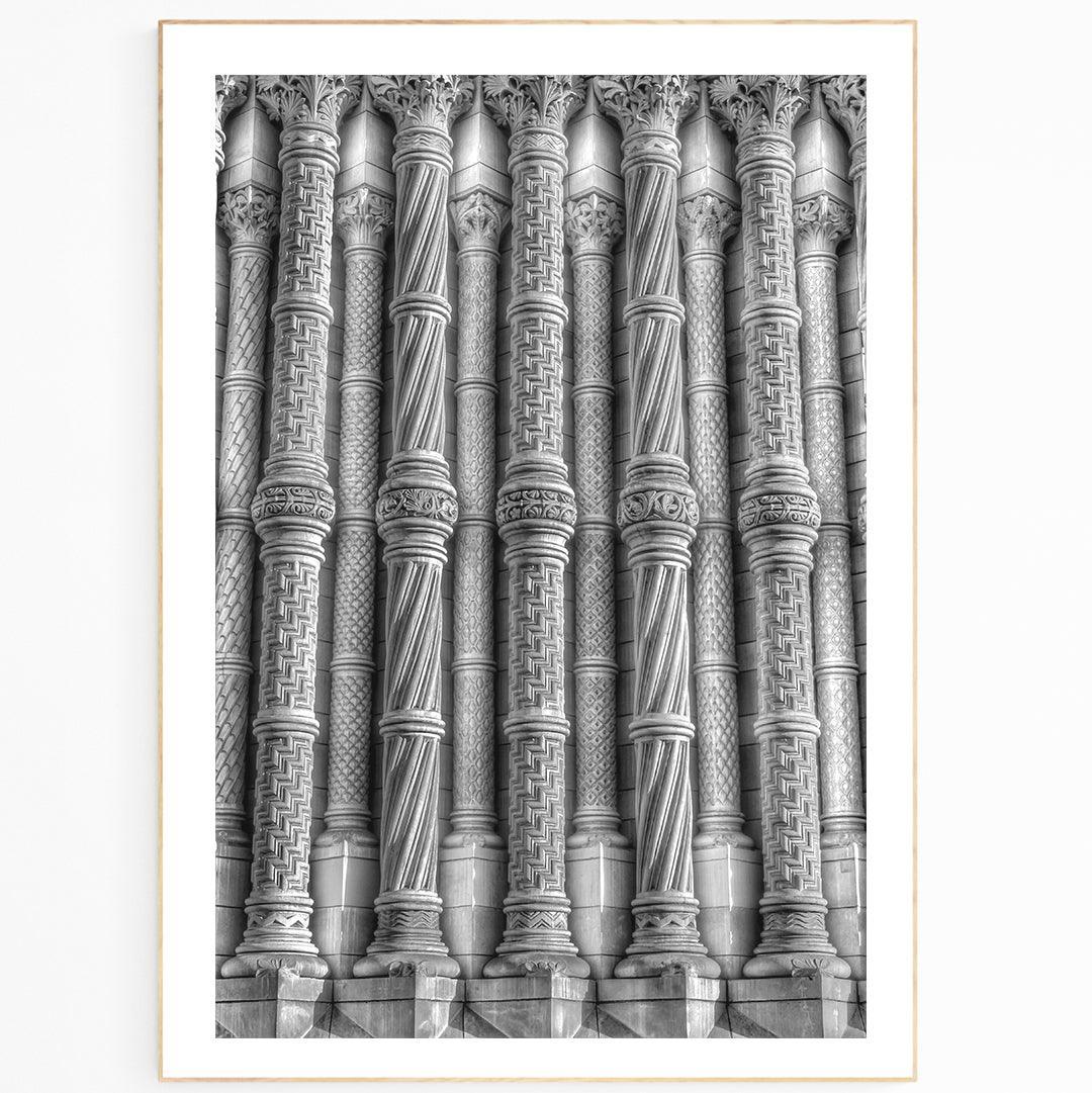 Natural History Museum London photography print — Alfred Waterhouse South Kensington terracotta architecture wall art UK - 98types
