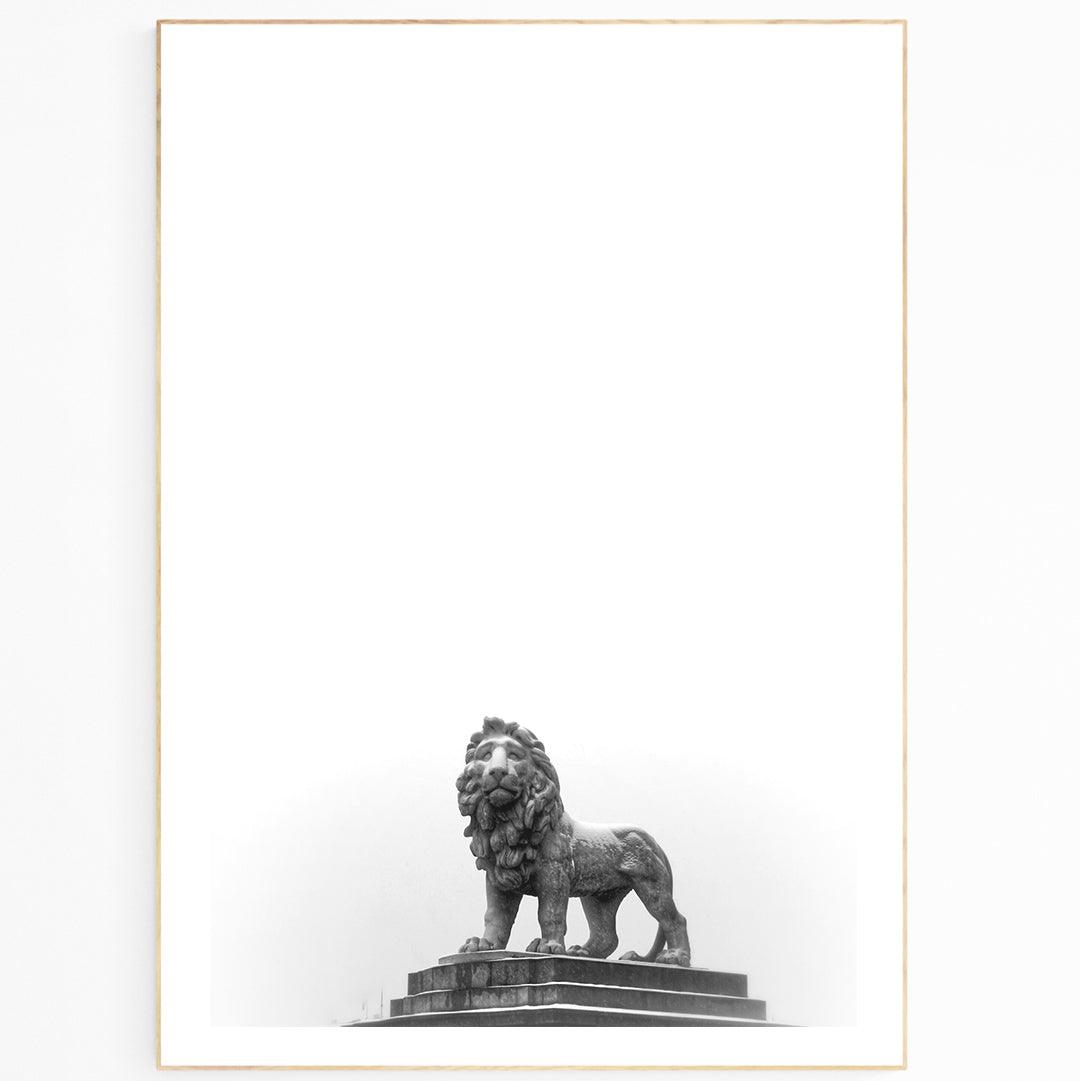 South Bank Lion London Minimalism Print - 98typesLONDON PHOTOS